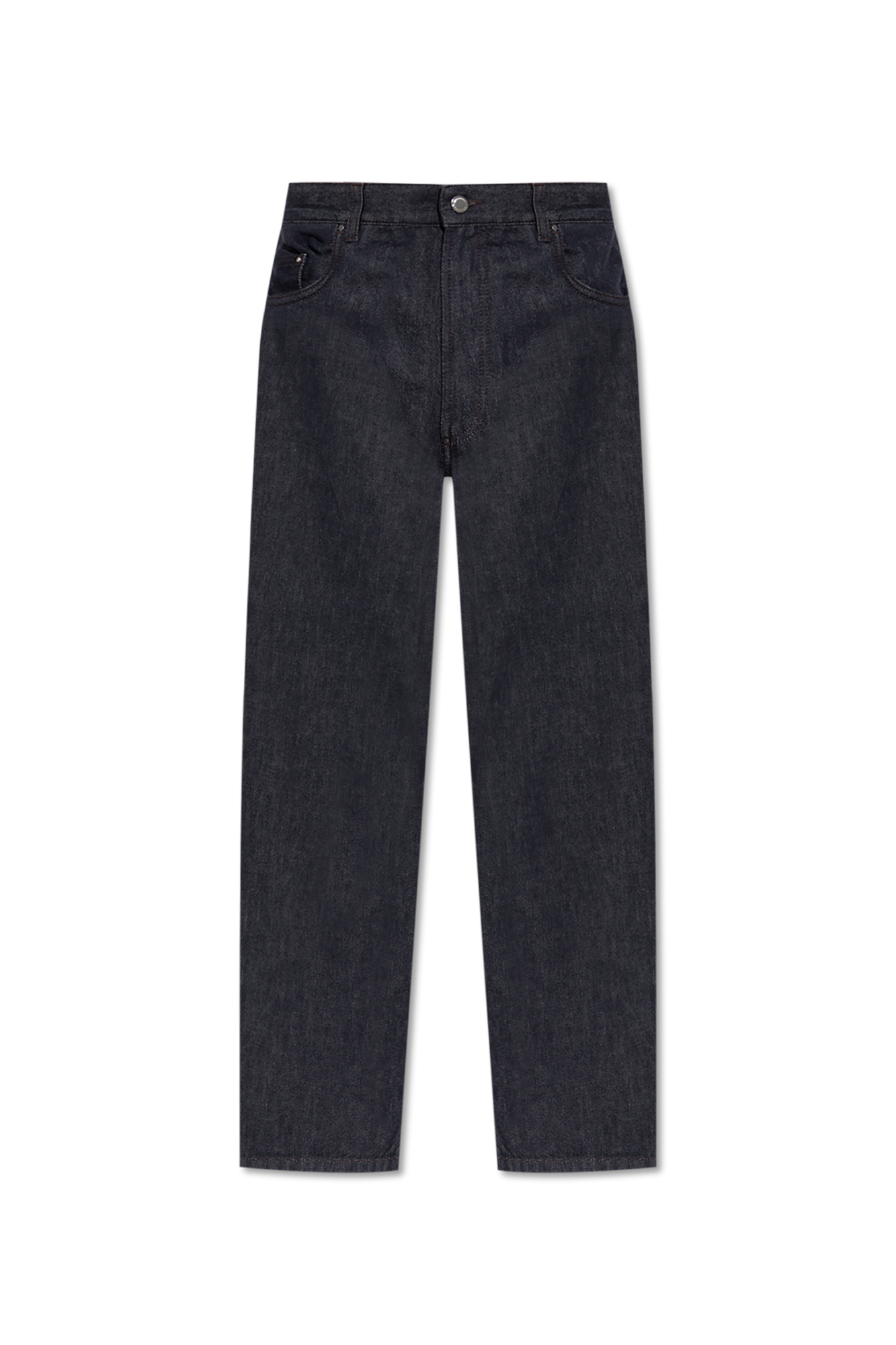 Moncler Jeansy Z Logo, Mężczyźni, Granatowy