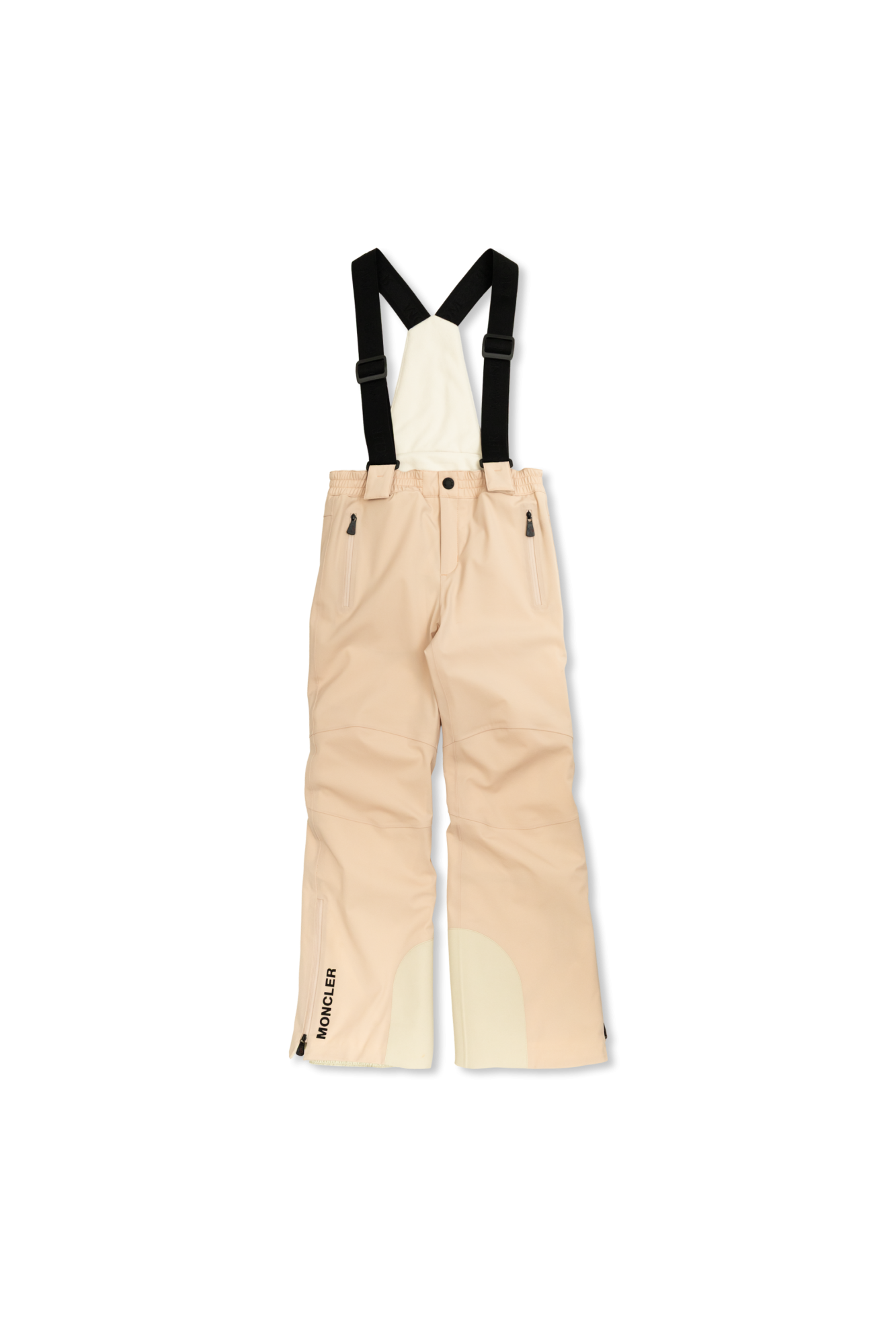 Moncler Grenoble Kids Spodnie Narciarskie Na Szelkach, Unisex, Różowy