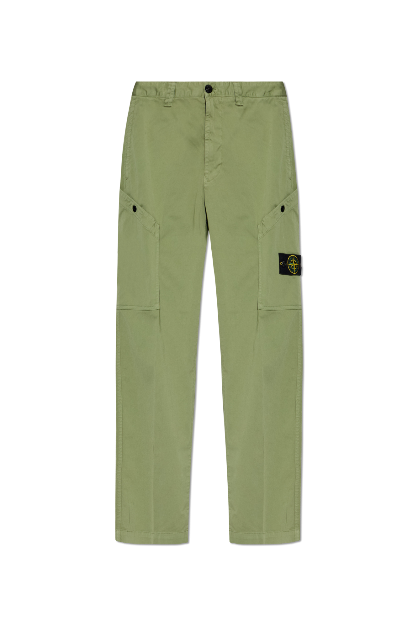 Stone Island Spodnie Z Logo, Mężczyźni, Zielony