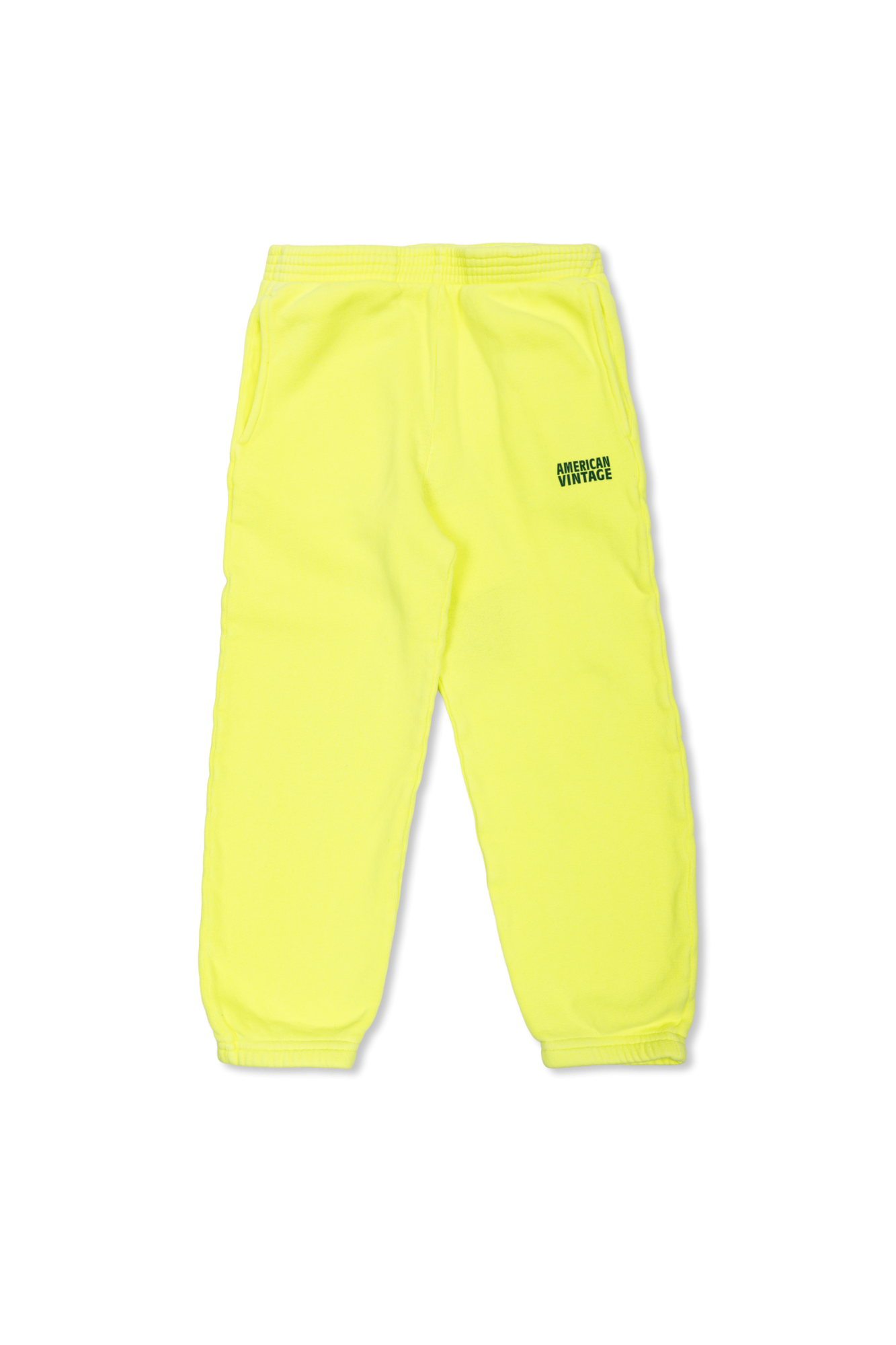 American Vintage Kids Spodnie Dresowe Z Logo, Unisex, żółty