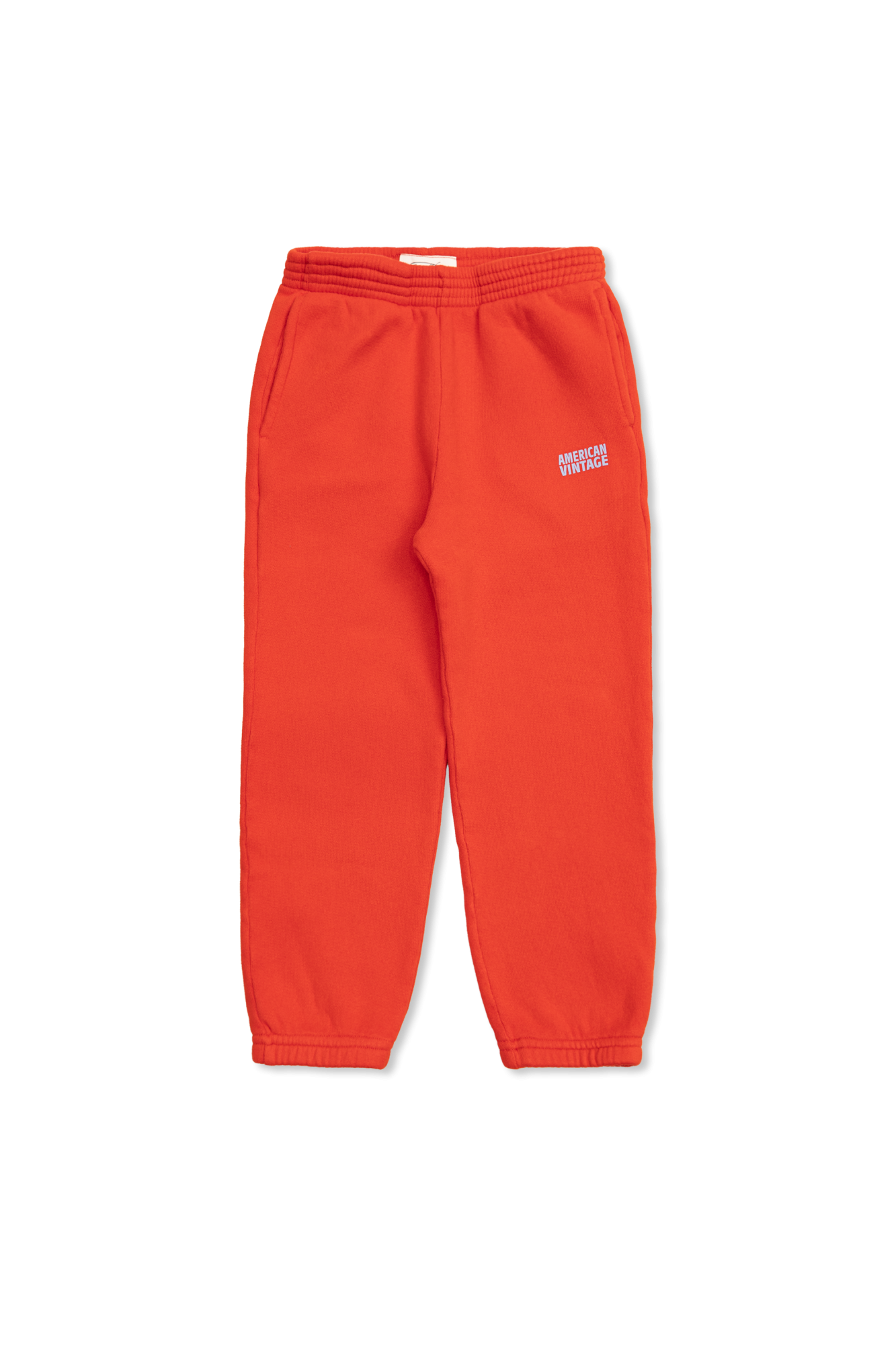 American Vintage Kids Spodnie Dresowe Z Logo, Unisex, Czerwony