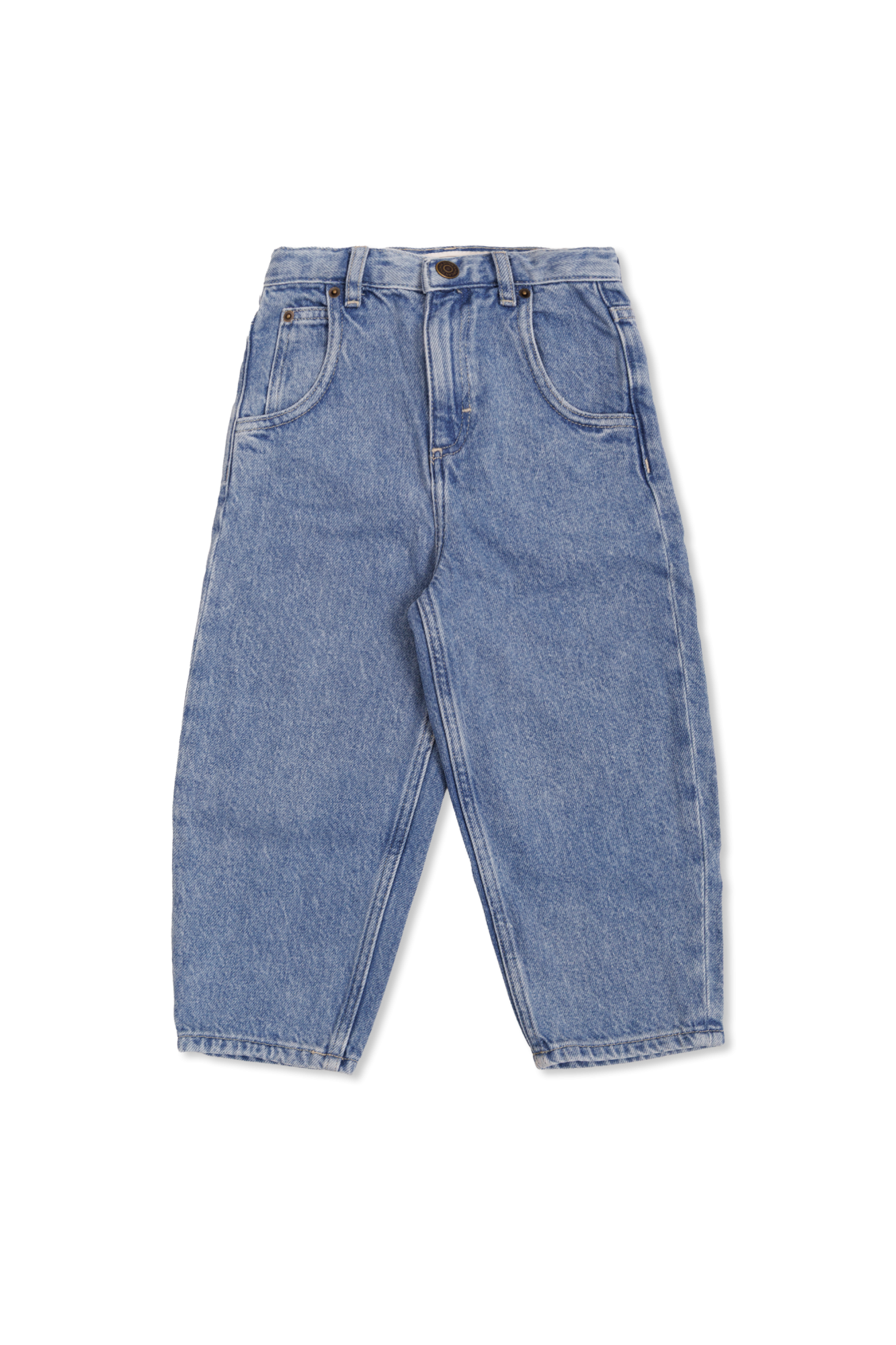 American Vintage Kids Jeansy Z Szerokimi Nogawkami, Unisex, Niebieski