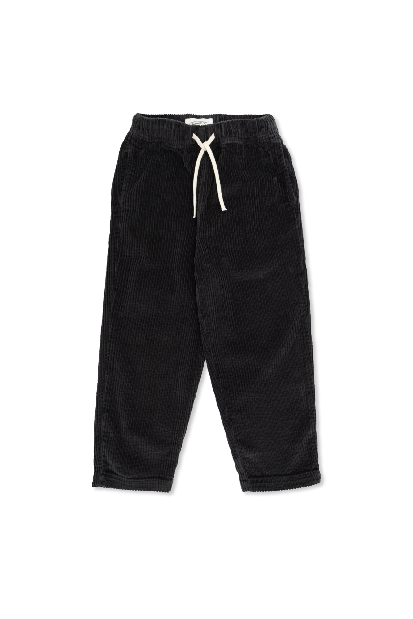 American Vintage Kids Sztruksowe Spodnie, Unisex, Czarny