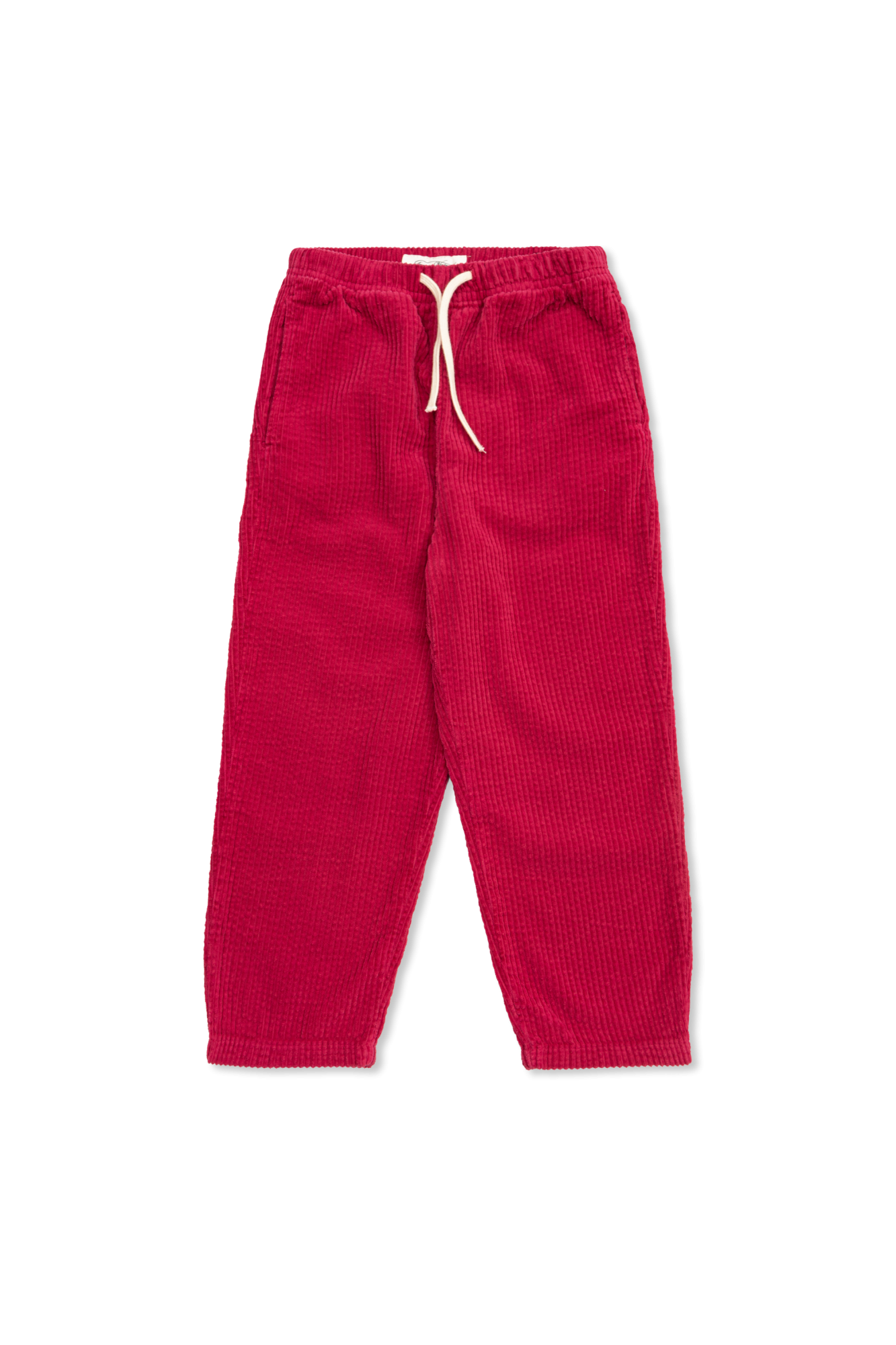 American Vintage Kids Sztruksowe Spodnie, Unisex, Czerwony