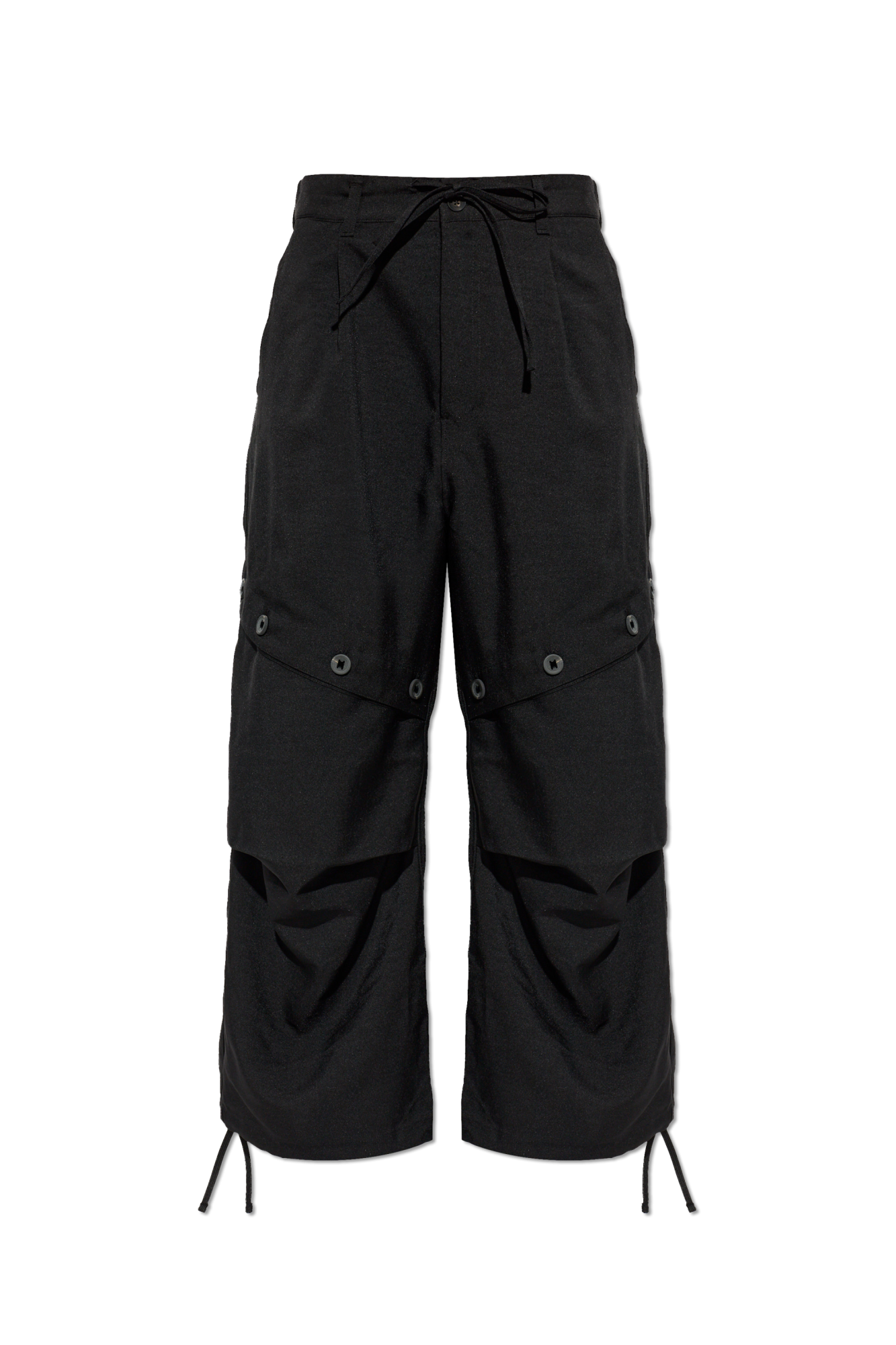 Y-3 Spodnie Z Szerokimi Nogawkami, Kobiety, Czarny