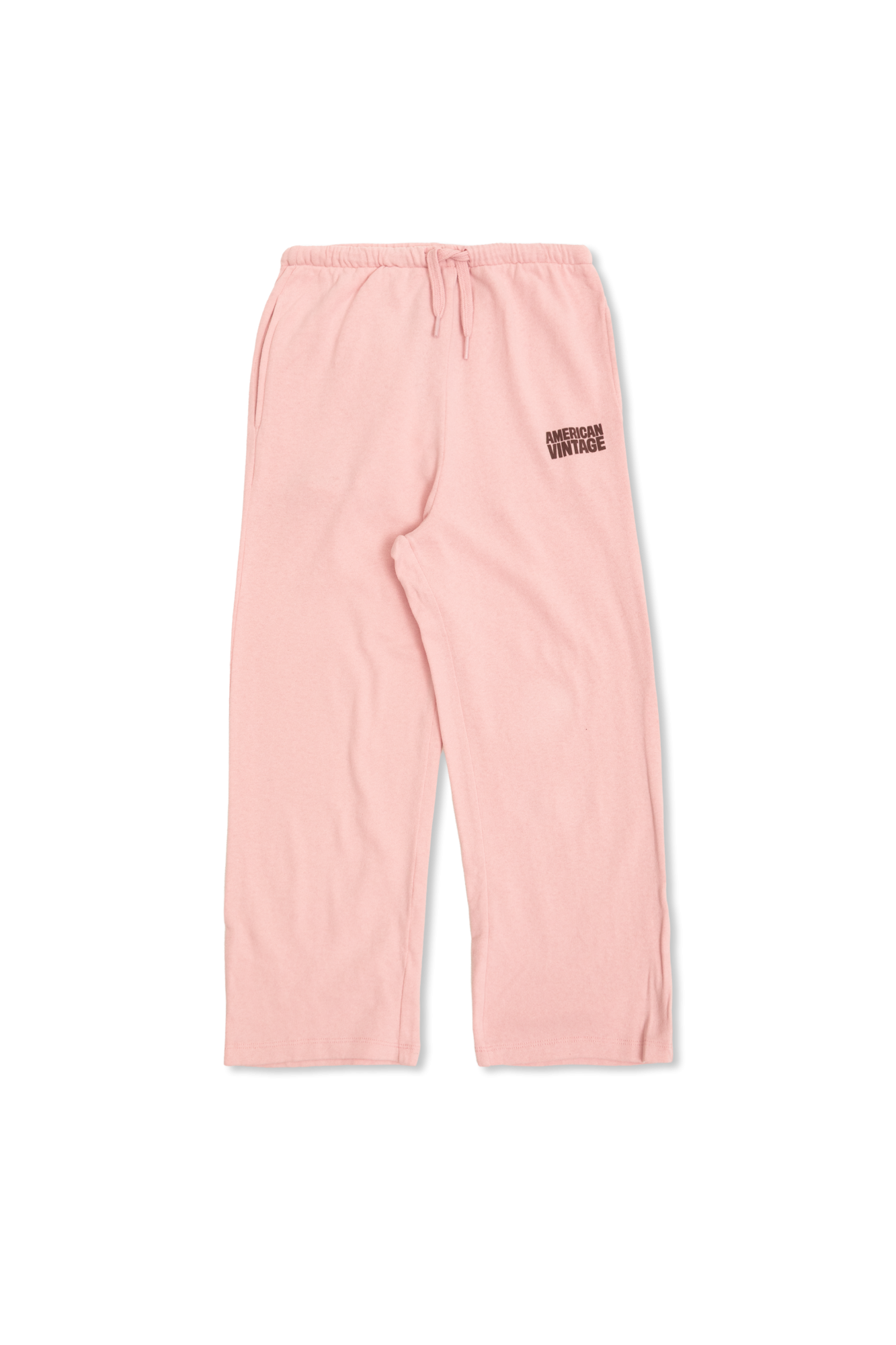 American Vintage Kids Spodnie Dresowe Z Prostymi Nogawkami, Unisex, Różowy