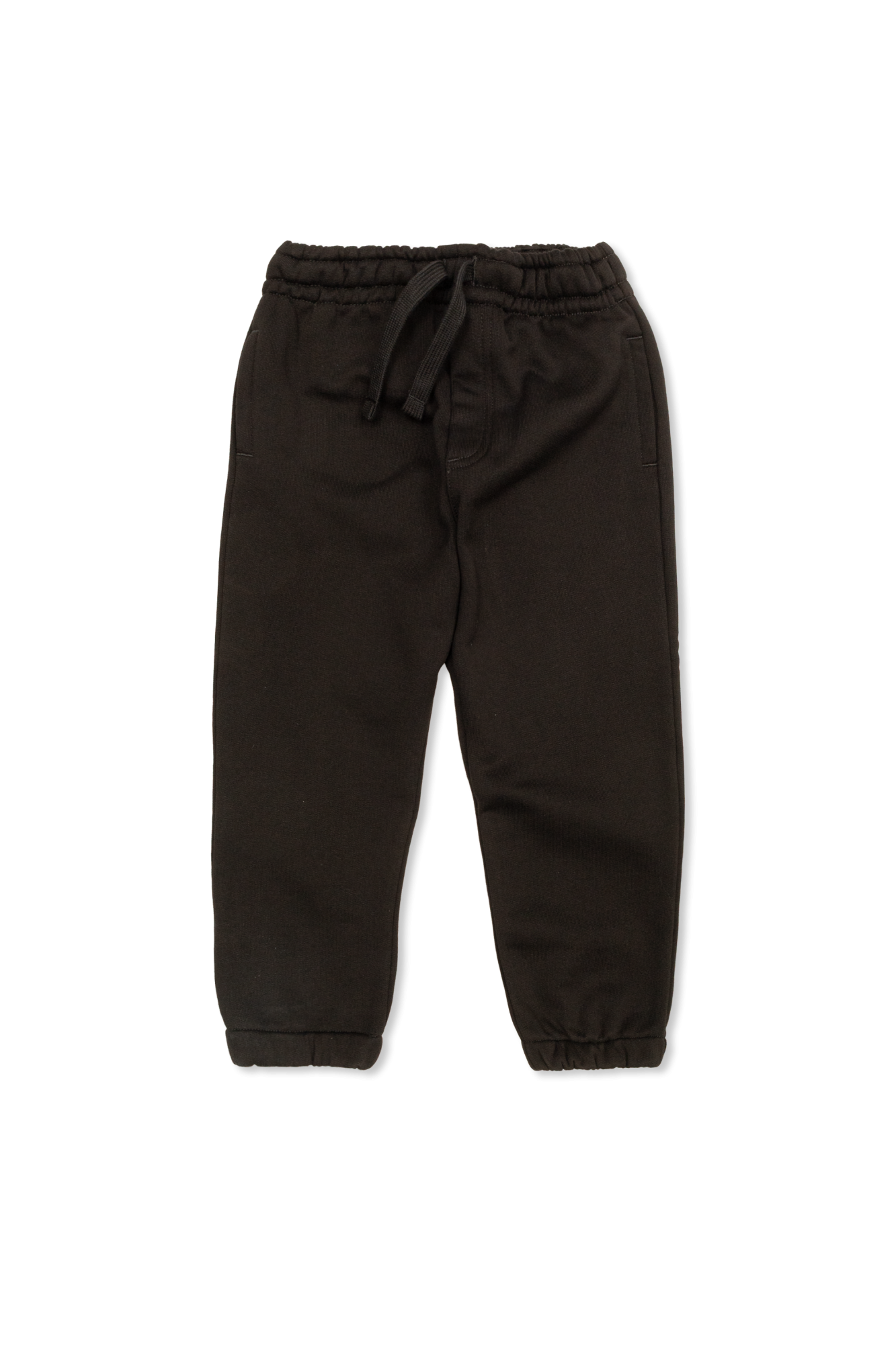 Dolce & Gabbana Kids Spodnie Dresowe Z Nadrukiem, Unisex, Czarny