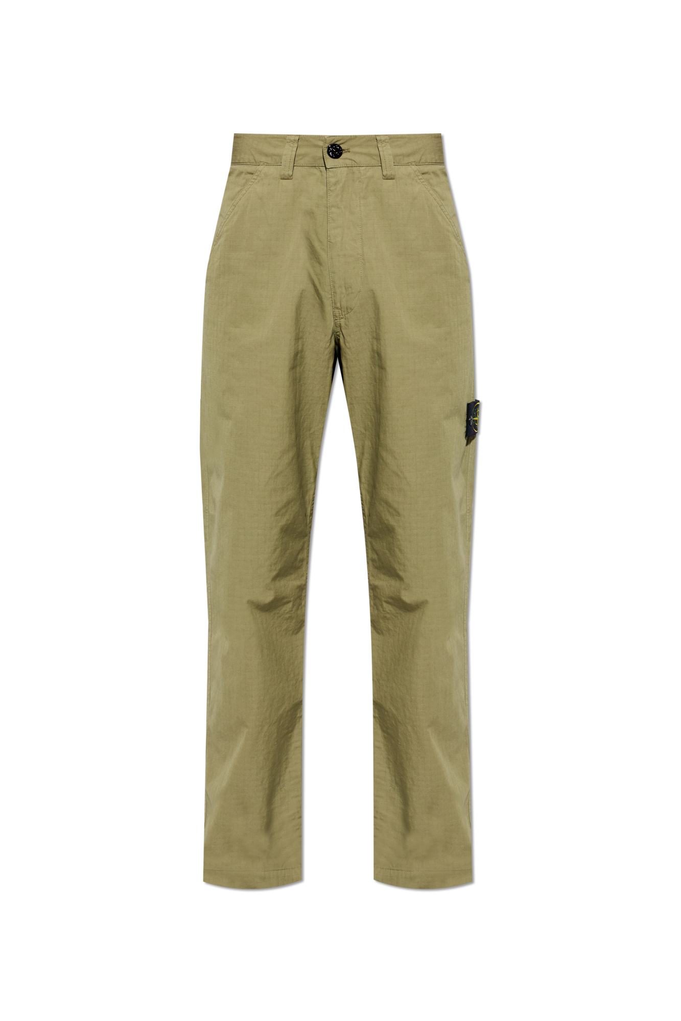 Stone Island Bawełniane Spodnie Ze Zwężanymi Nogawkami, Mężczyźni, Zielony