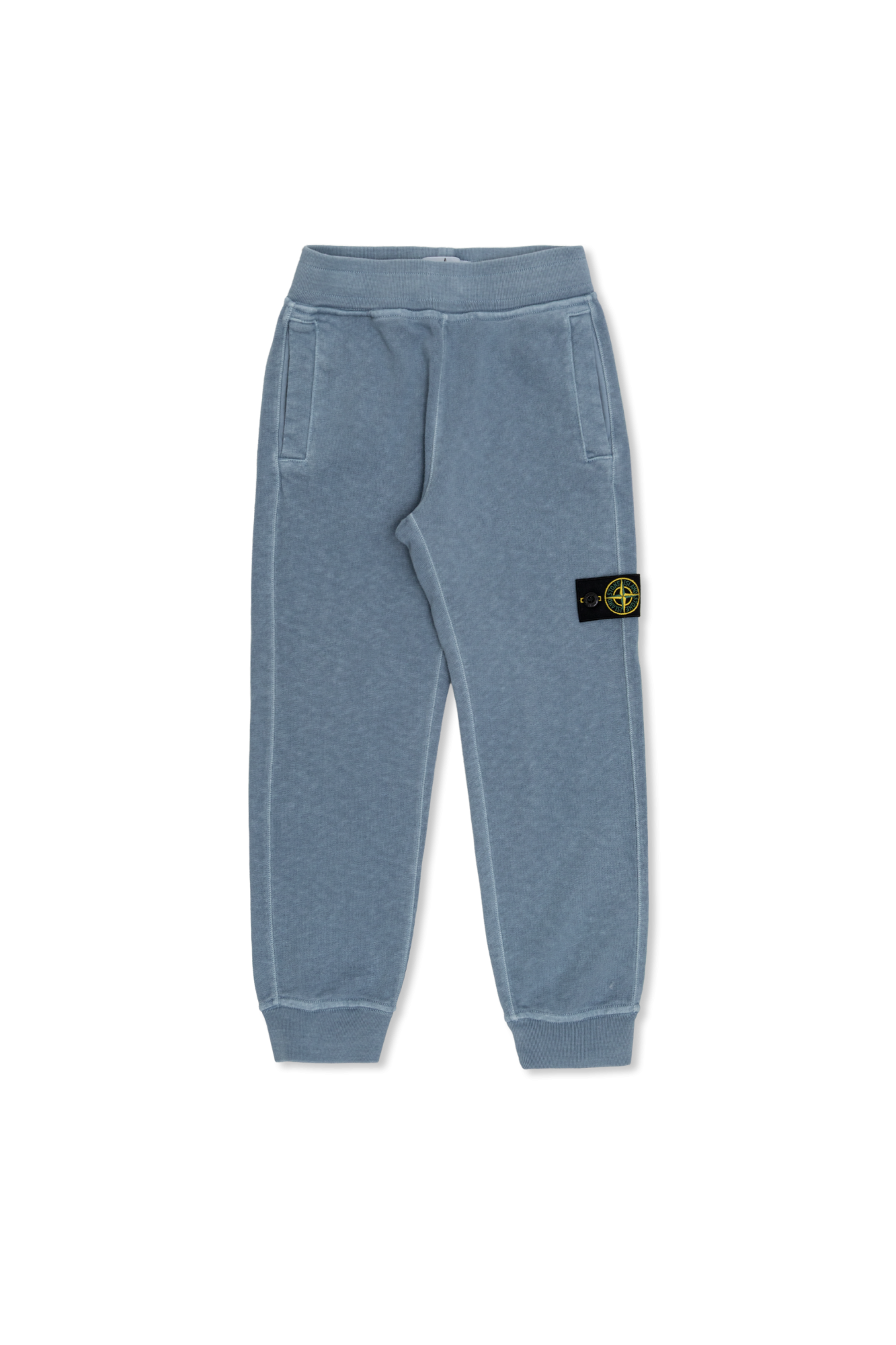 Stone Island Junior Spodnie Dresowe Z Logo, Unisex, Niebieski