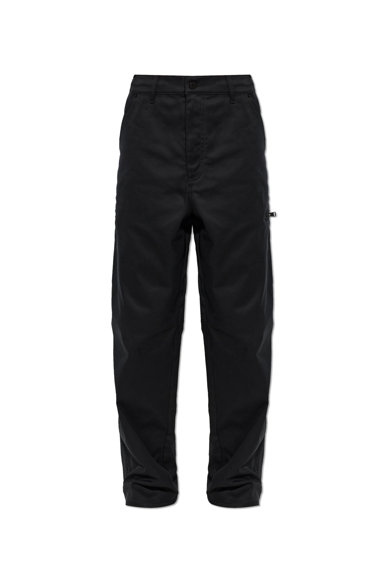 Moncler Spodnie Z Naszywką Logo, Mężczyźni, Czarny