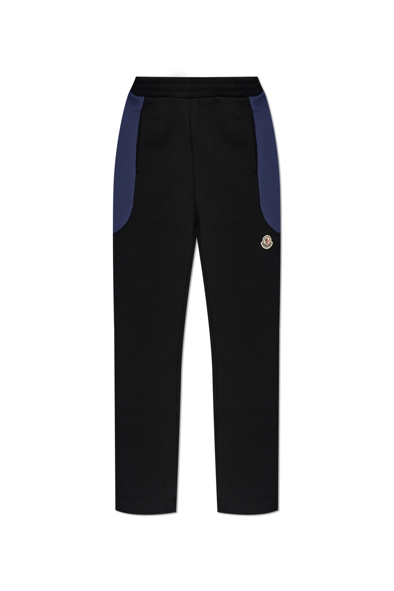 Moncler Spodnie Dresowe Z Naszywką Logo, Mężczyźni, Czarny