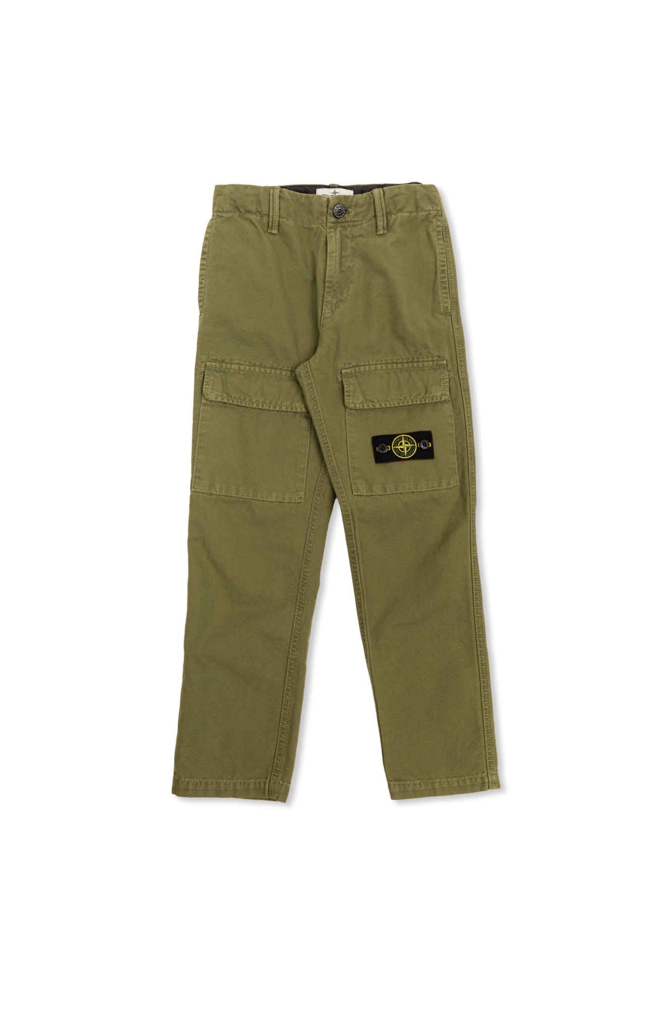 Stone Island Junior Spodnie Typu `cargo`, Unisex, Zielony