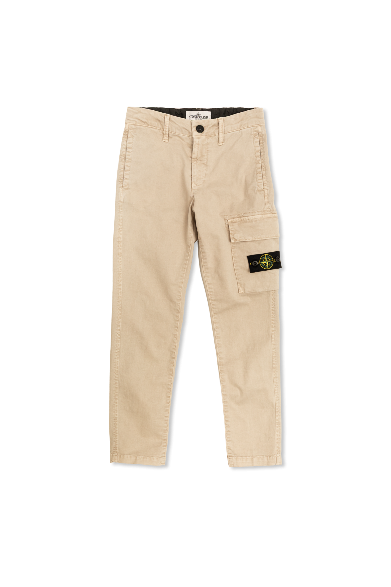 Stone Island Junior Spodnie Typu `cargo`, Unisex, Beżowy