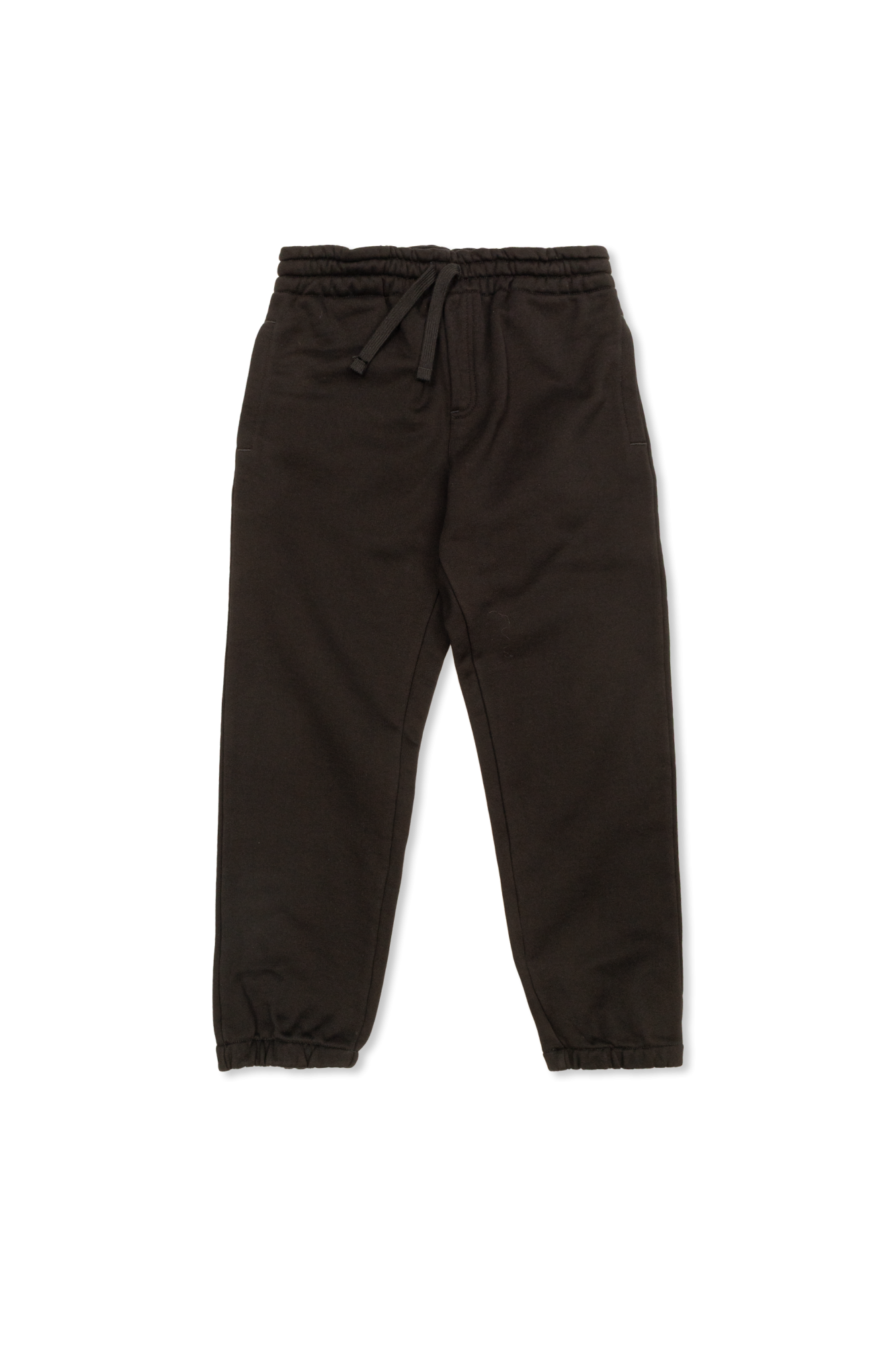 Dolce & Gabbana Kids Spodnie Dresowe Z Nadrukiem, Unisex, Czarny
