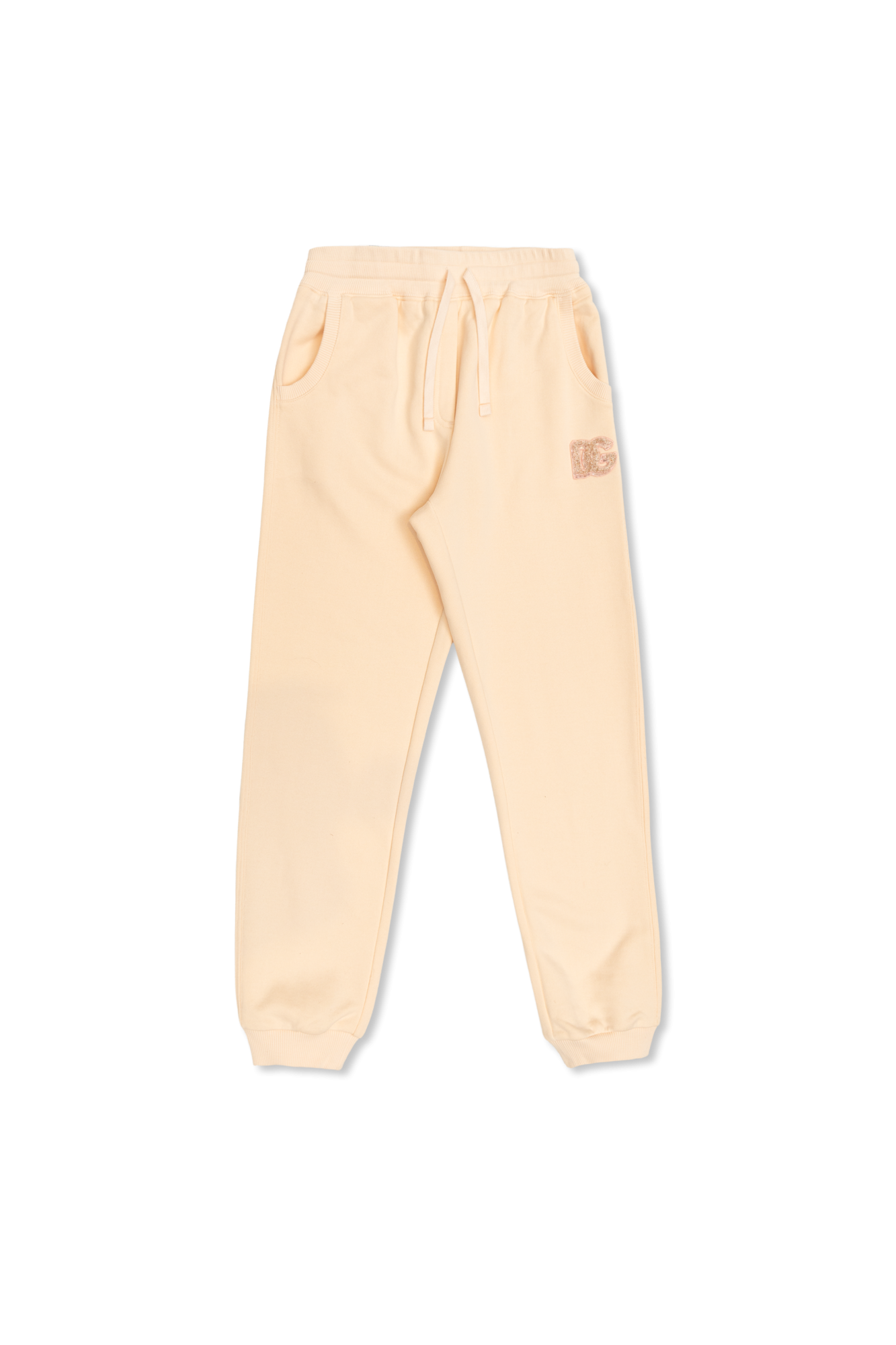 Dolce & Gabbana Kids Spodnie Dresowe, Unisex, Różowy