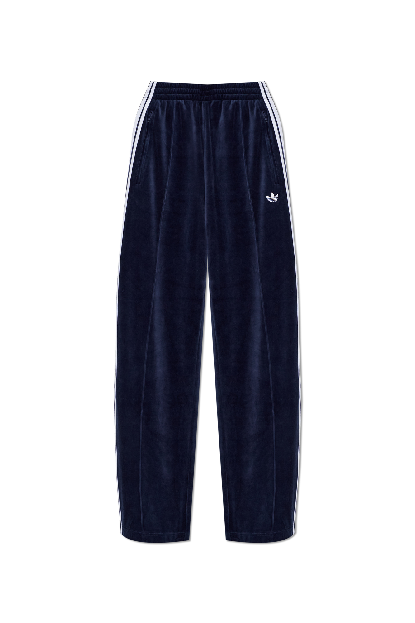 ADIDAS Originals Welurowe Spodnie Dresowe, Kobiety, Granatowy