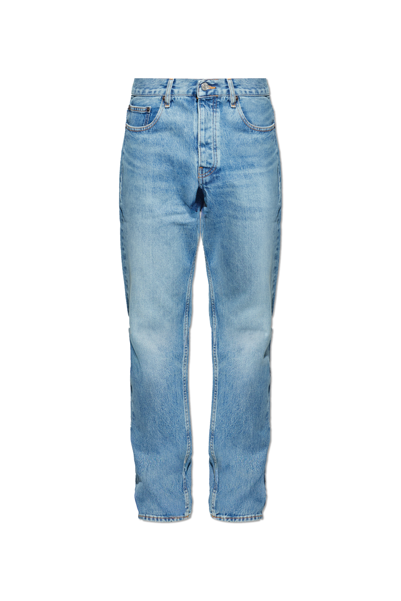 FRAME Jeansy Z Efektem `vintage`, Mężczyźni, Niebieski