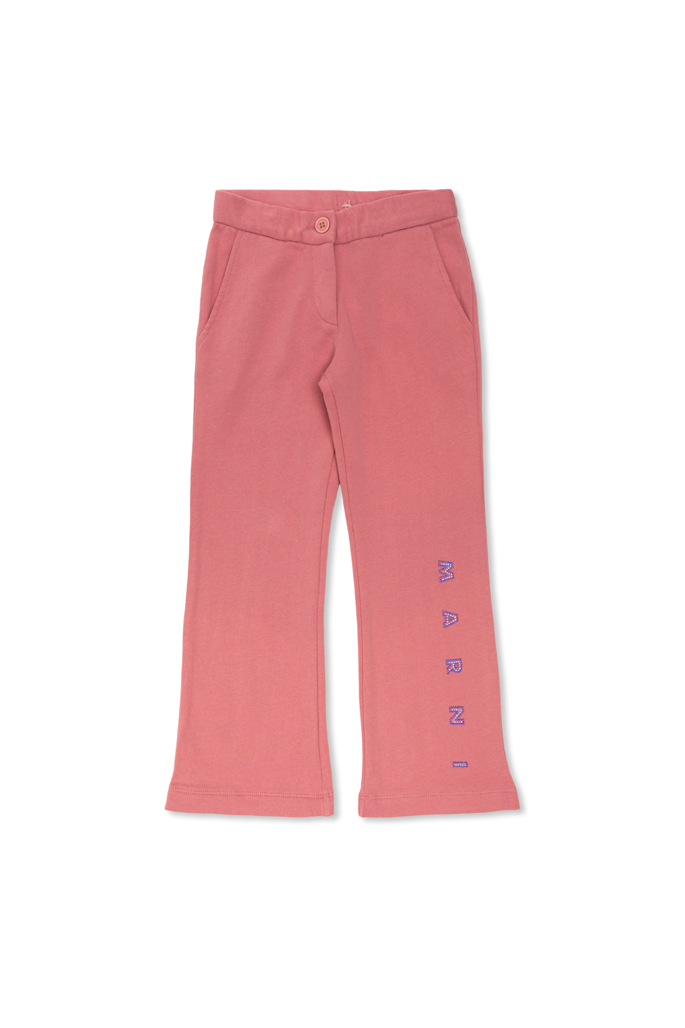 Marni Kids Spodnie Dresowe Z Logo, Unisex, Różowy