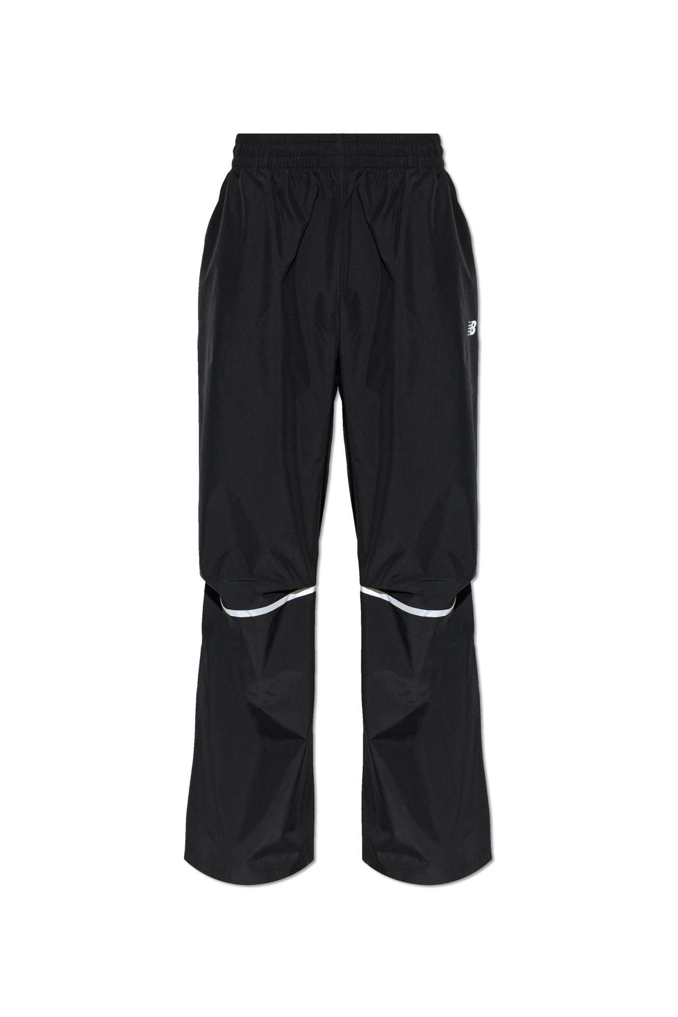 New Balance Spodnie Dresowe Z Logo, Mężczyźni, Czarny