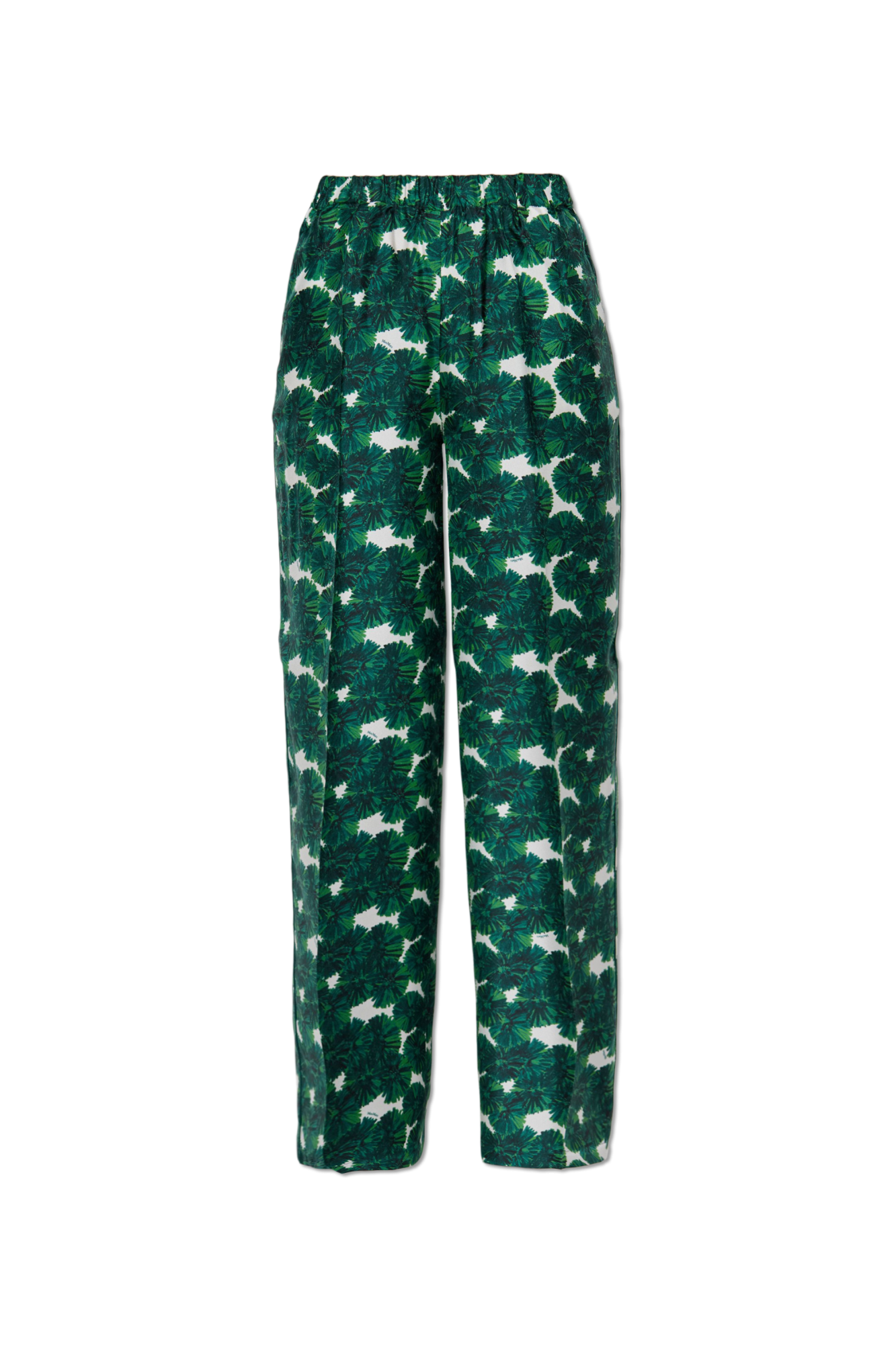 Max Mara Jedwabne Spodnie `Morena`, Kobiety, Zielony