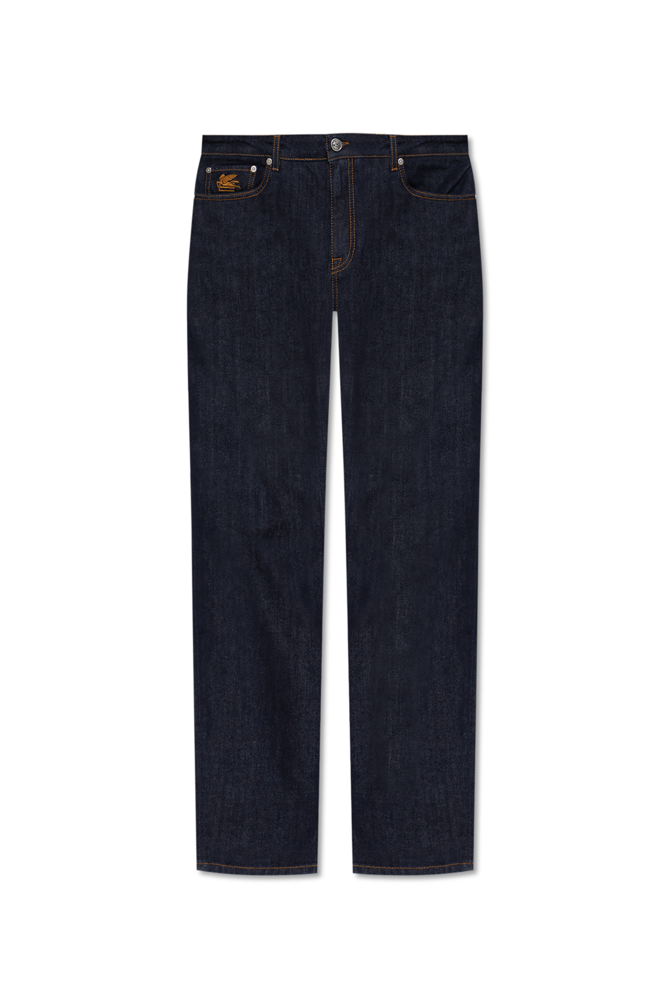 Etro Jeansy Z Logo, Mężczyźni, Granatowy