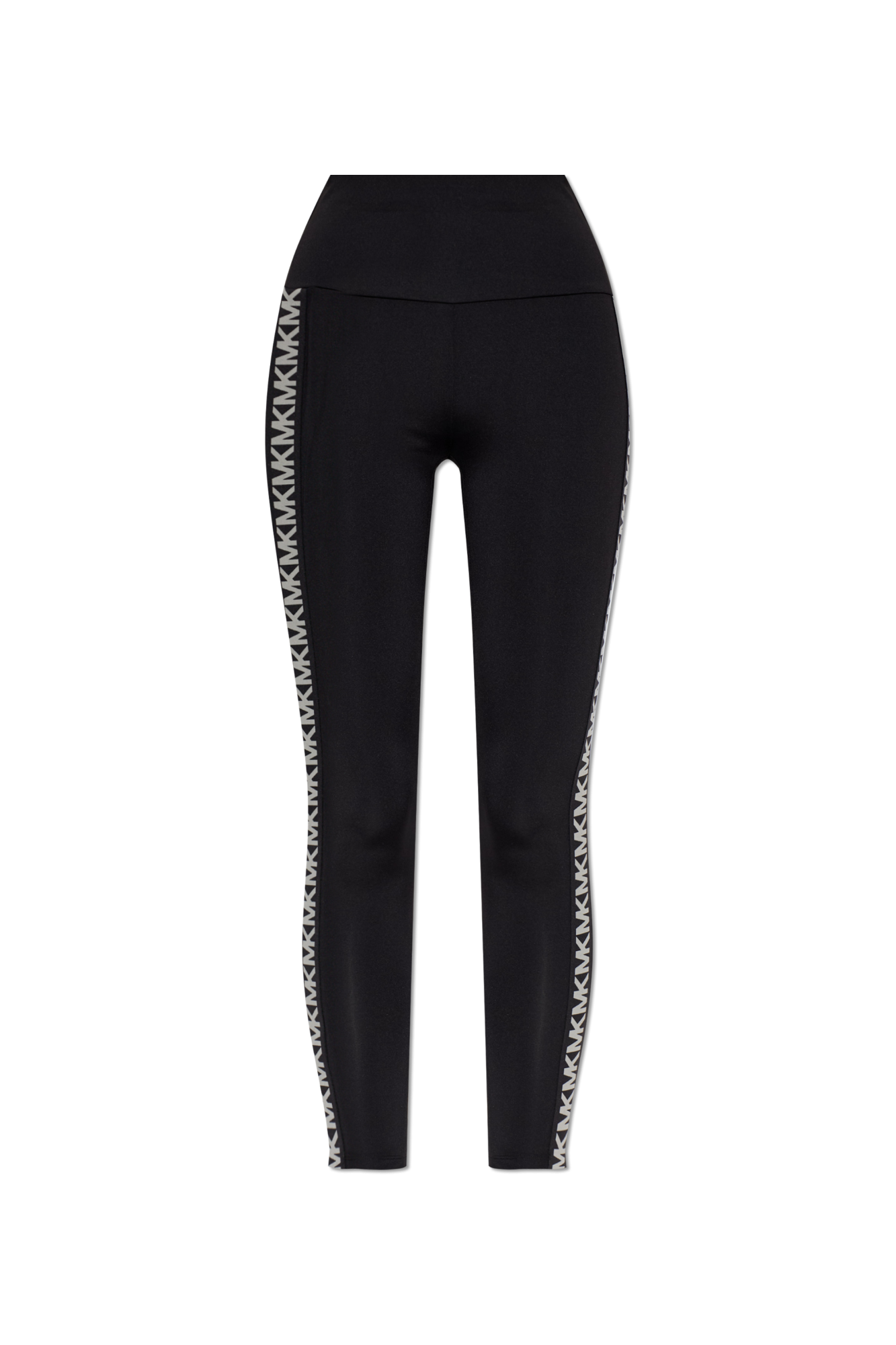 Michael Michael Kors Legginsy Z Monogramem, Kobiety, Czarny