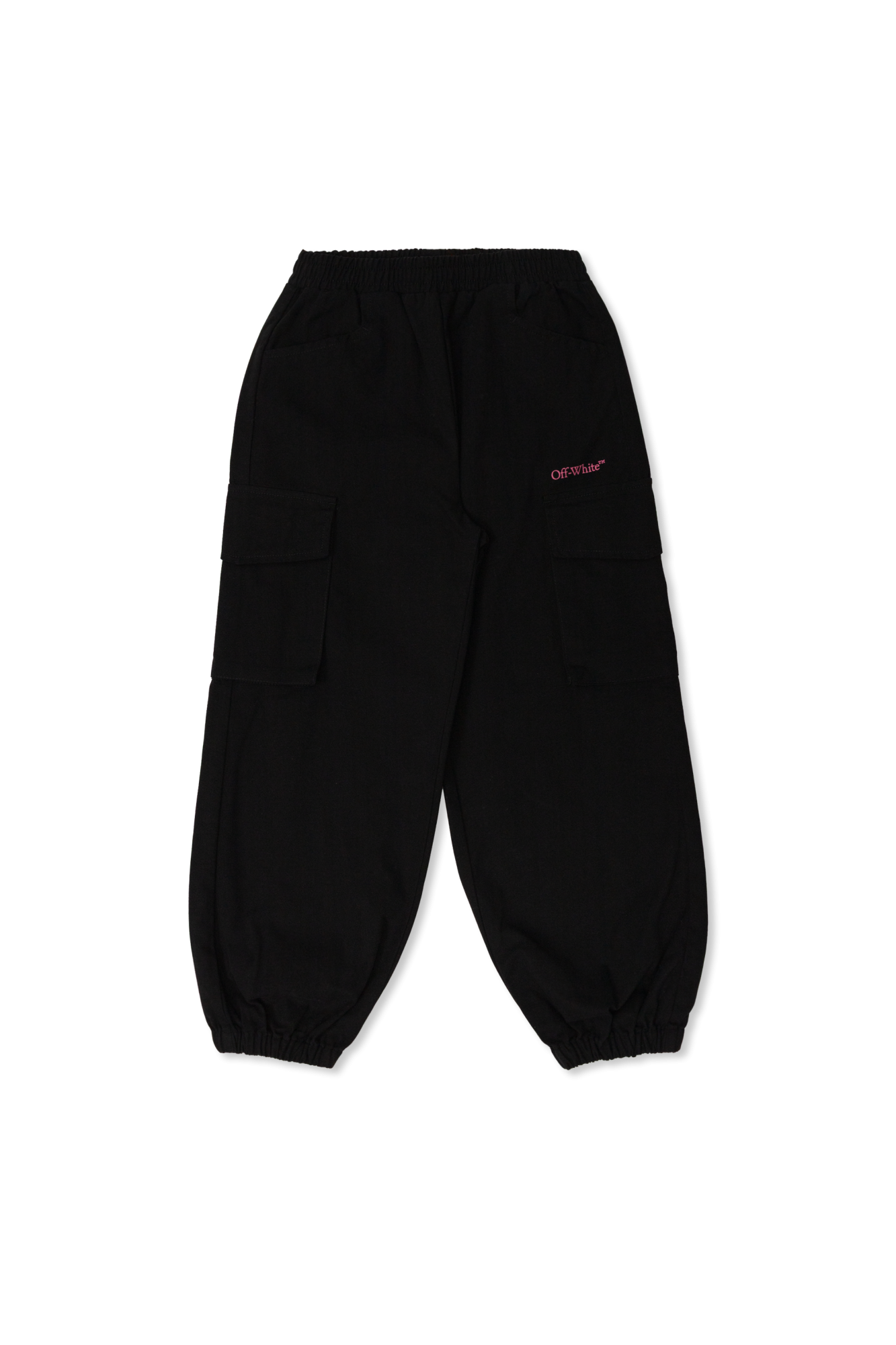 Off-White Kids Spodnie Typu ‘cargo’, Unisex, Czarny