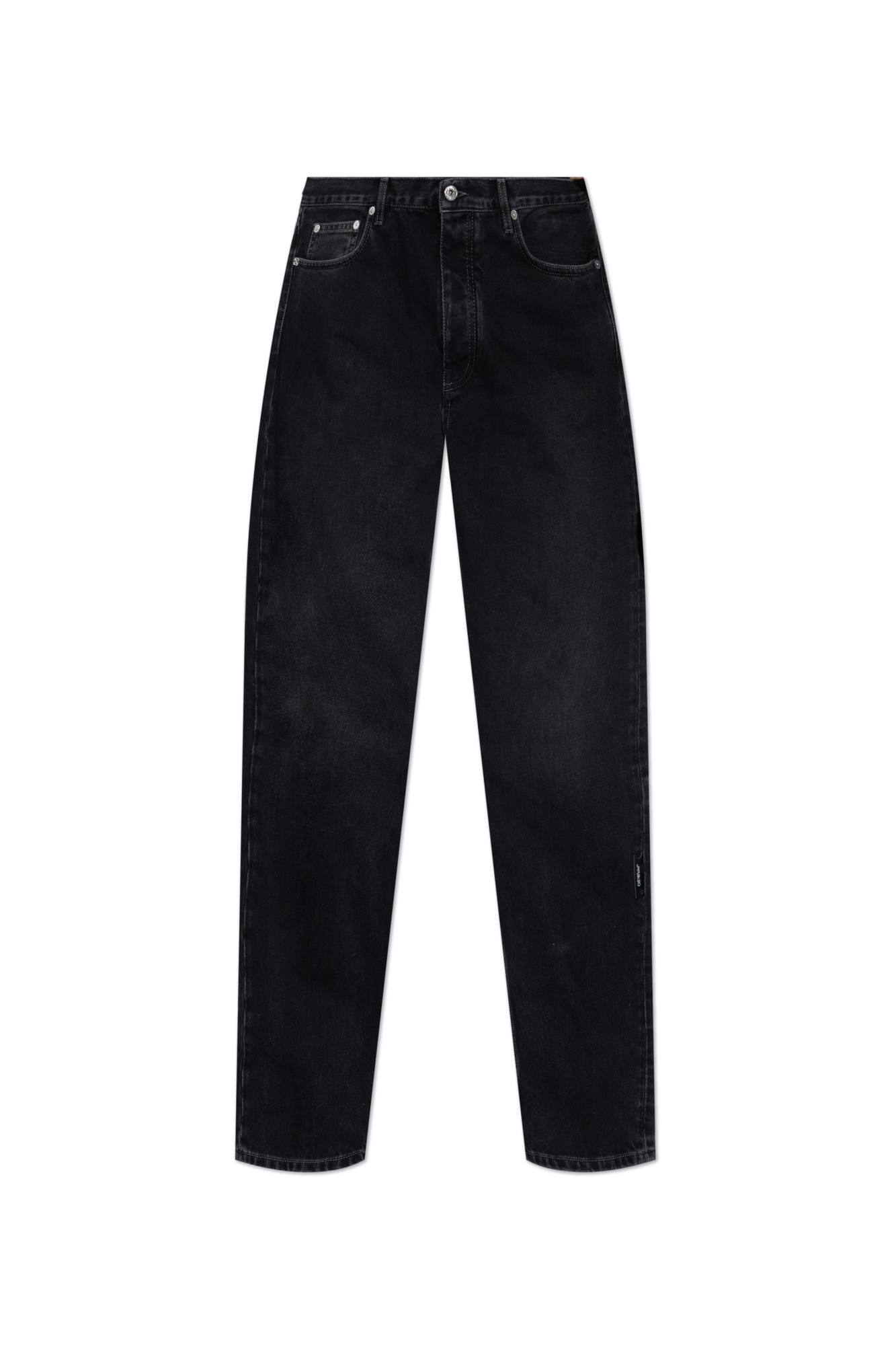 Off-White Jeansy Z Kieszeniami, Mężczyźni, Czarny