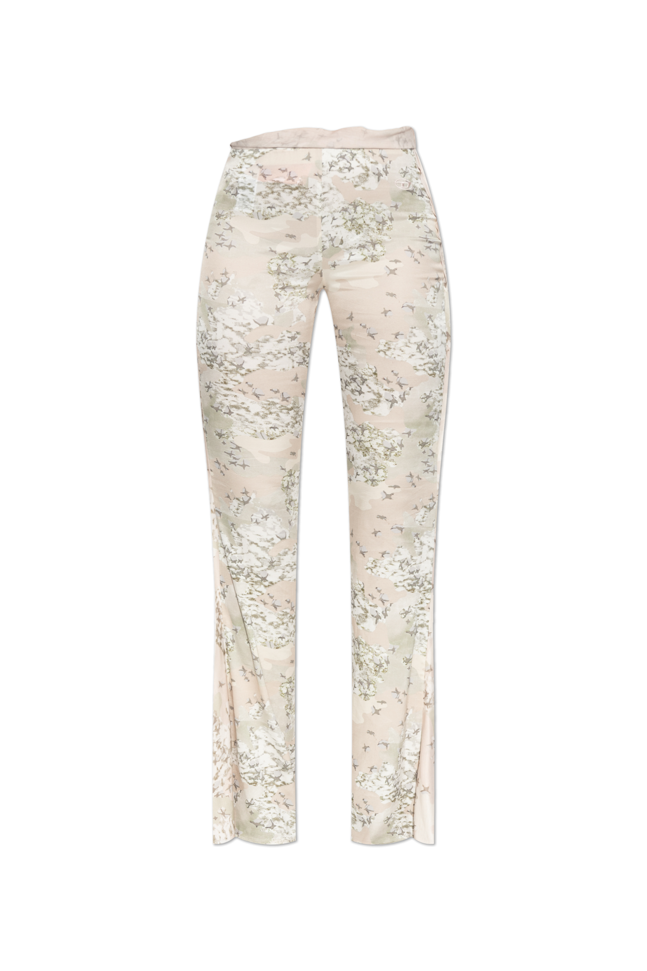 Diesel Legginsy `P-AFFAL`, Kobiety, Kremowy