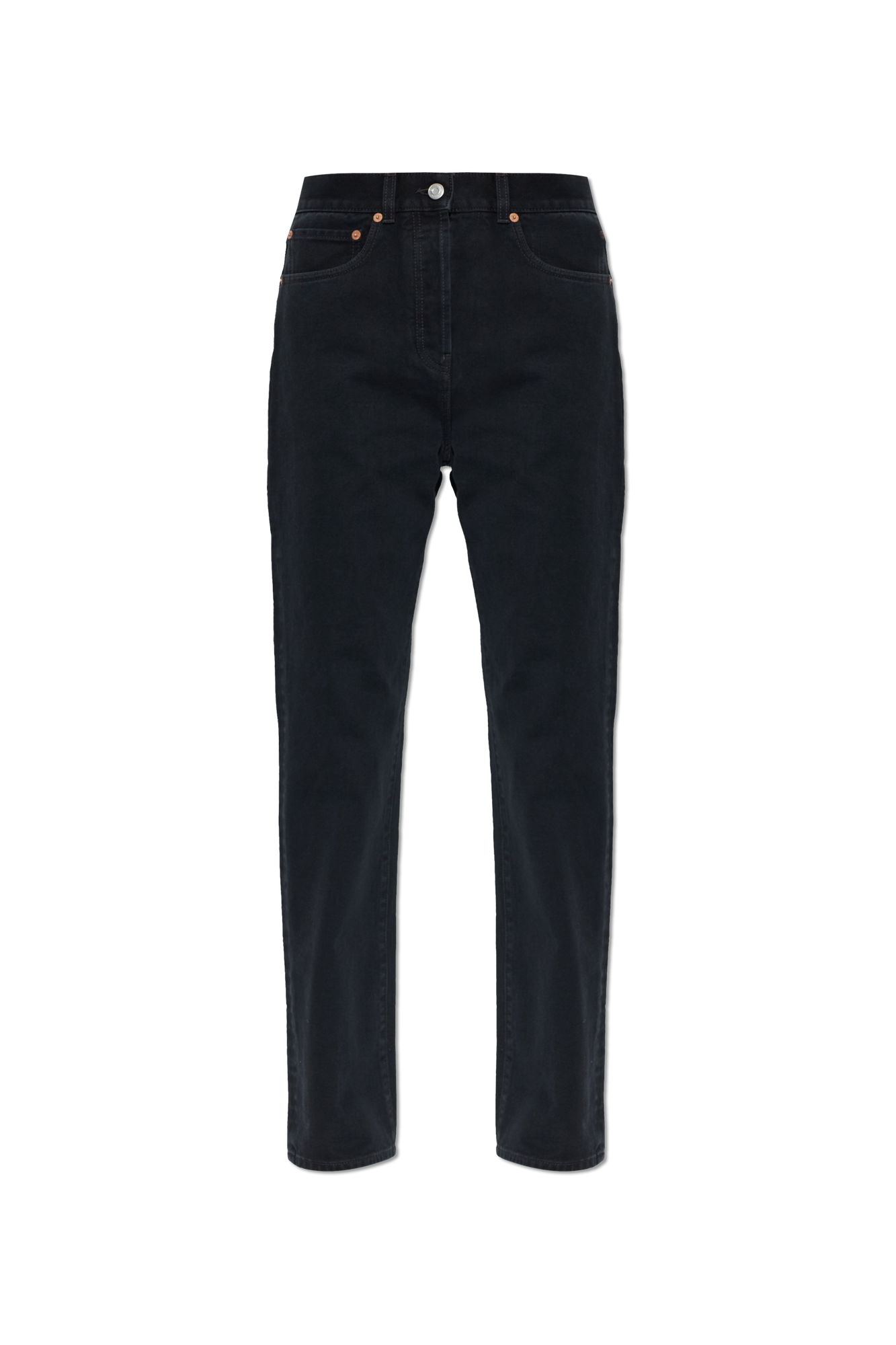 Balmain Jeansy O Prostym Kroju, Kobiety, Czarny