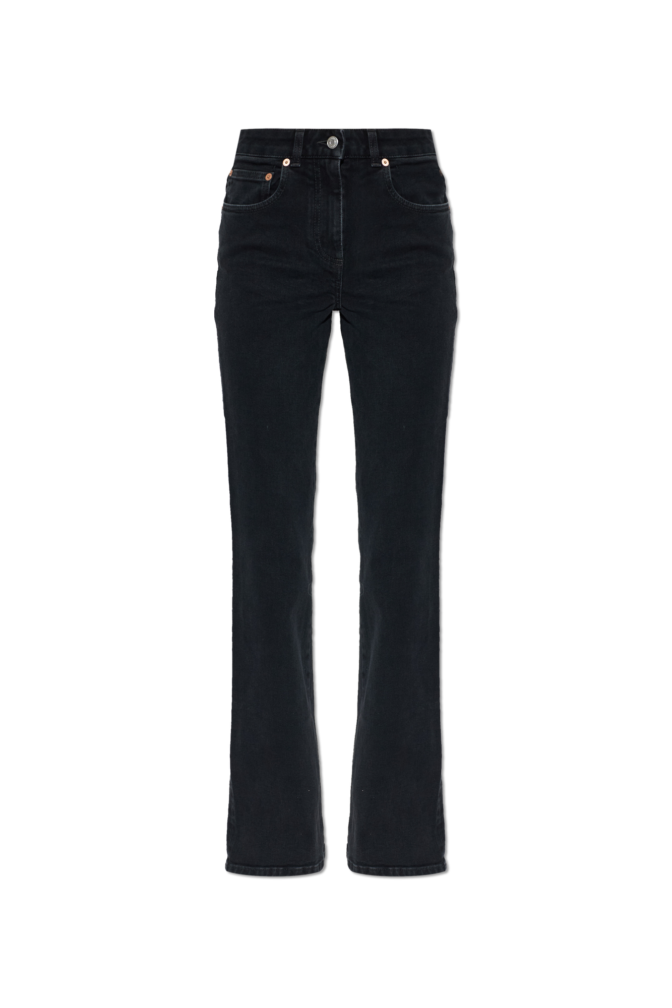Balmain Jeansy O Prostym Kroju, Kobiety, Czarny