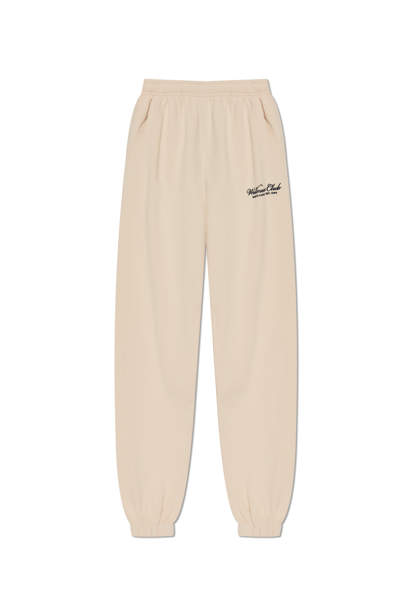 Sporty & Rich Spodnie Z Kolekcji `Riviera`, Unisex, Kremowy