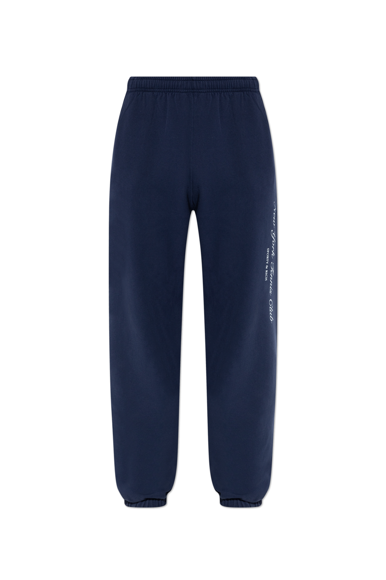 Sporty & Rich Spodnie Dresowe Z Kolekcji `New York Tennis`, Unisex, Granatowy