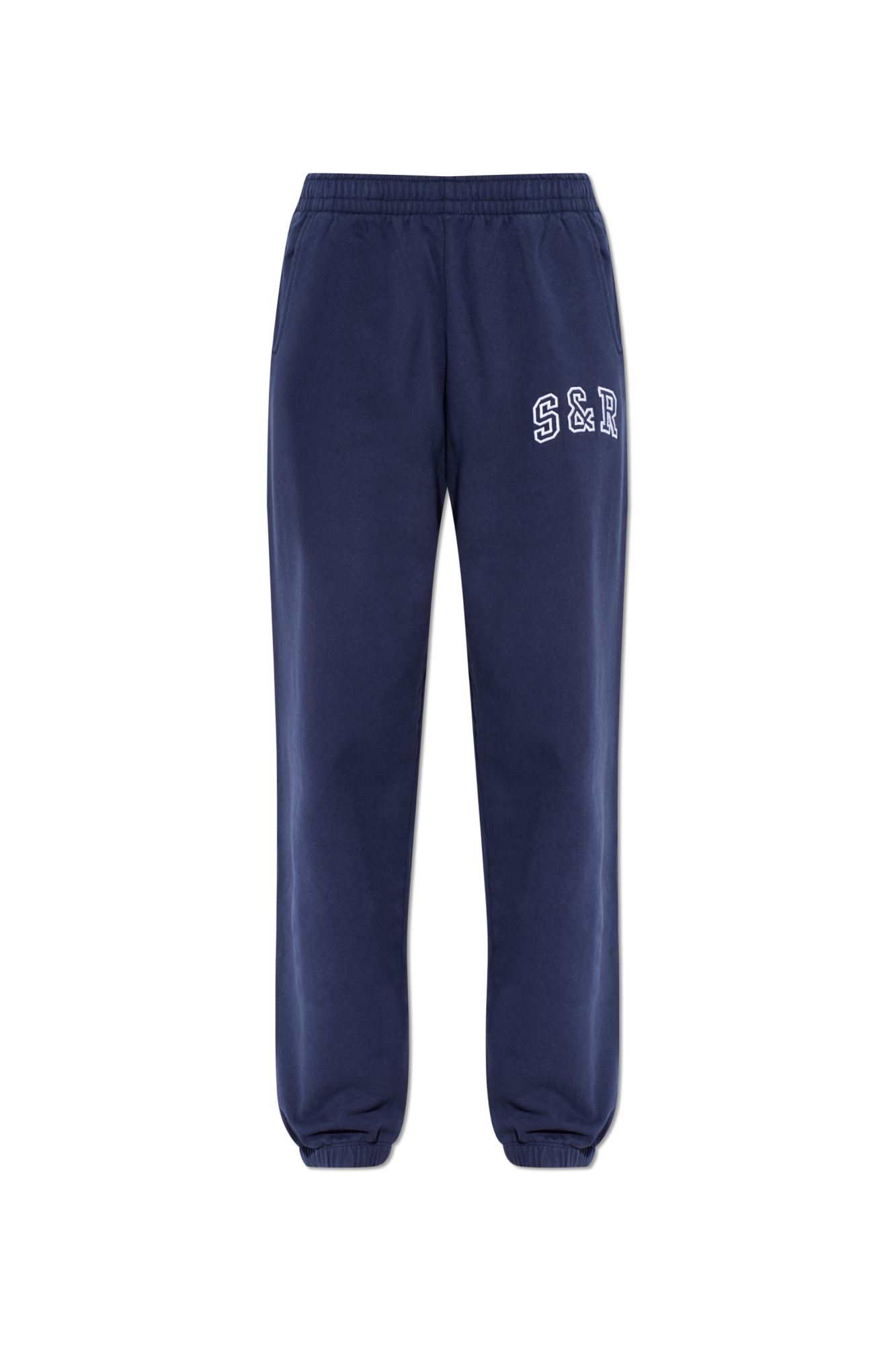 Sporty & Rich Spodnie Dresowe Ze ściągaczem W Nogawkach, Unisex, Granatowy