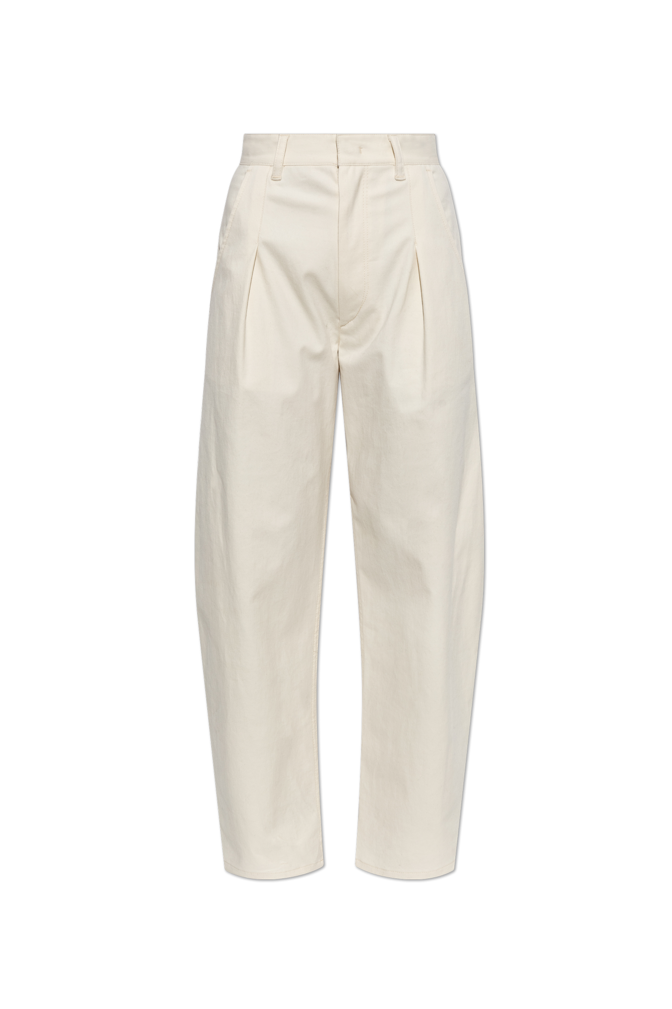 Isabel Marant Spodnie `Lenadia`, Kobiety, Kremowy