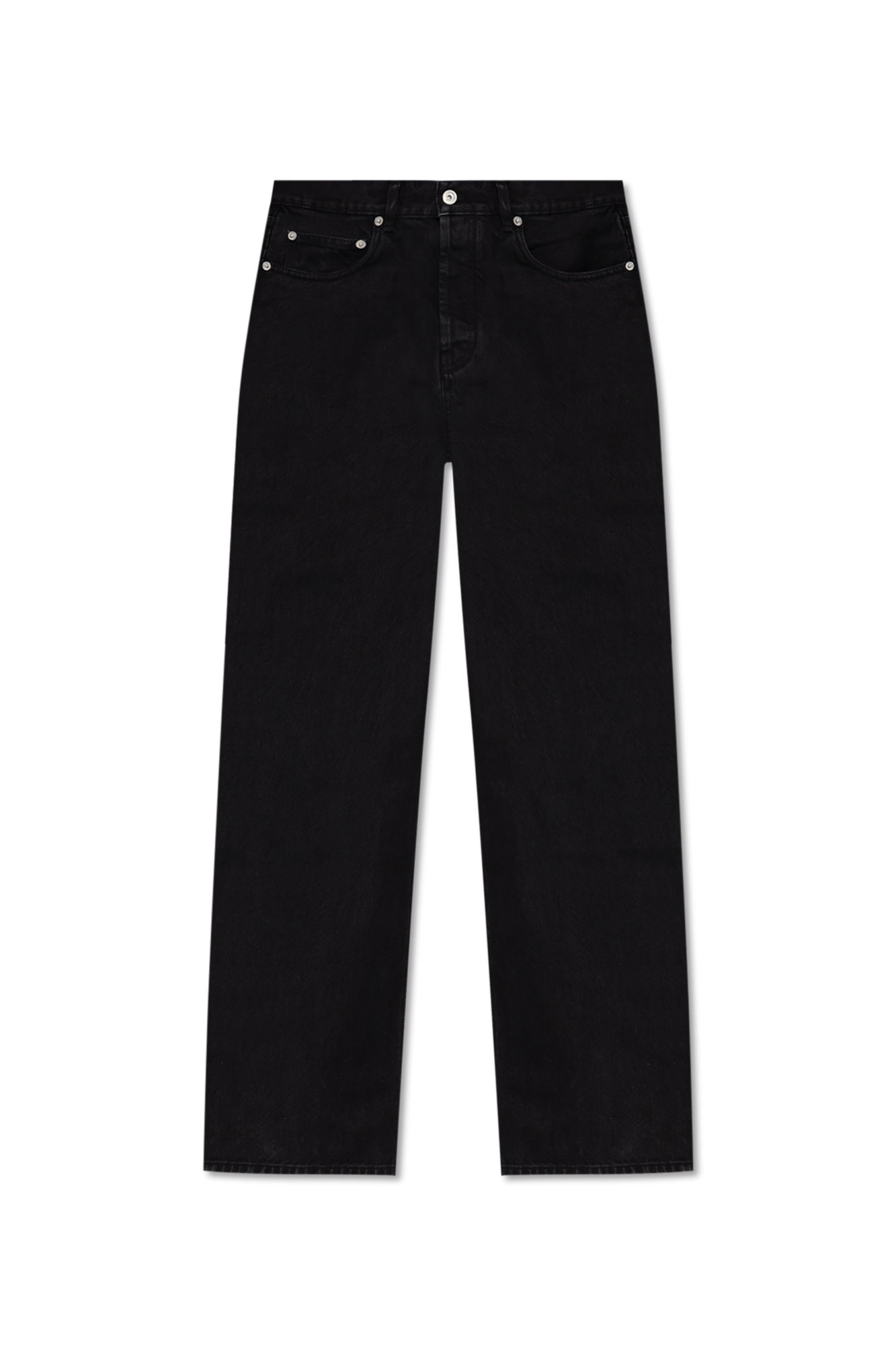 Jacquemus Jeansy Z Logo, Mężczyźni, Czarny