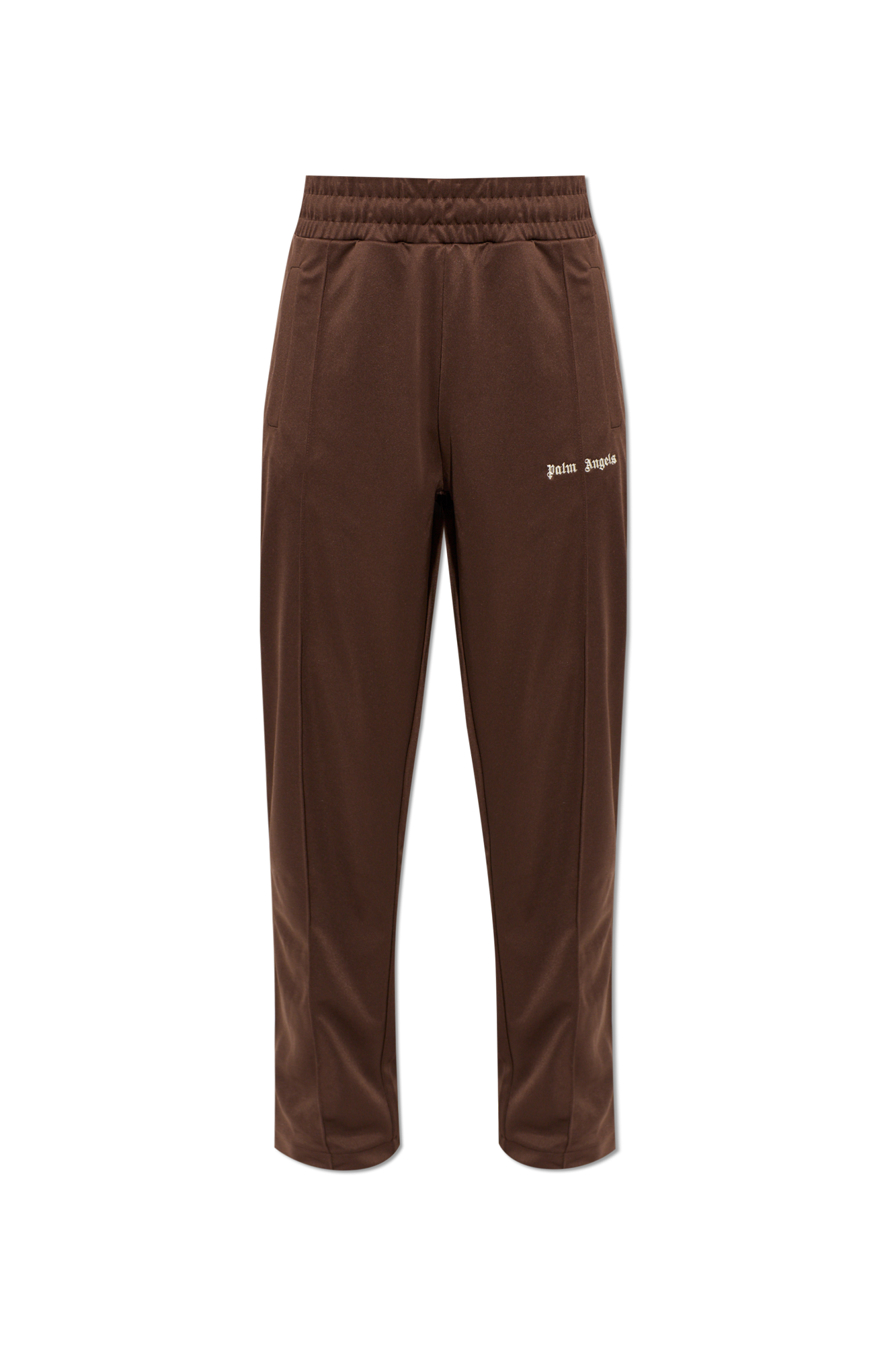 Palm Angels Dresowe Spodnie, Mężczyźni, Brązowy