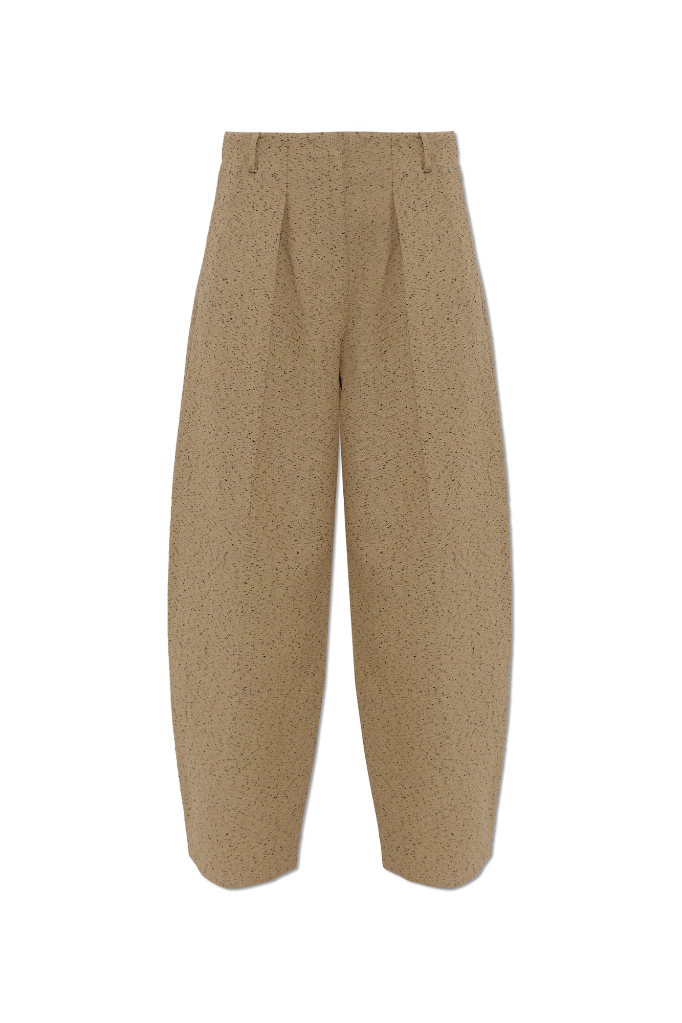 Jacquemus Bawełniane Spodnie ‘Ovalo’, Kobiety, Beżowy
