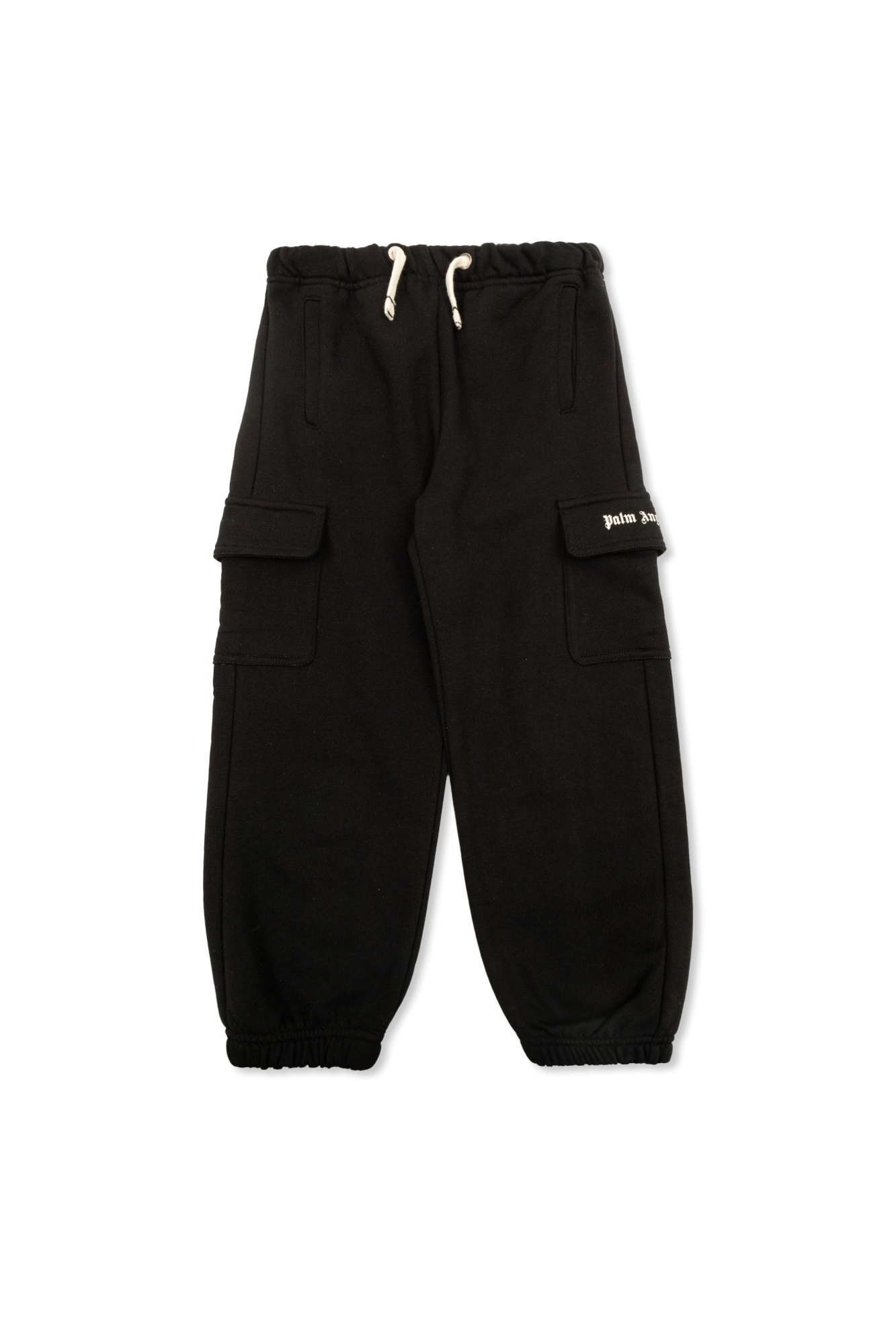Palm Angels Kids Spodnie Dresowe Typu 'cargo', Unisex, Czarny