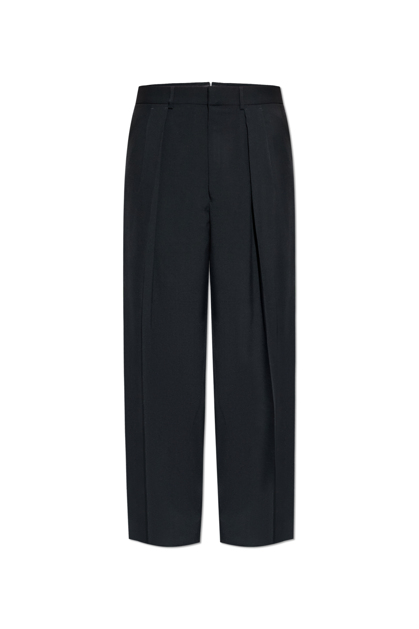 Tom Ford Spodnie W Kant, Mężczyźni, Czarny