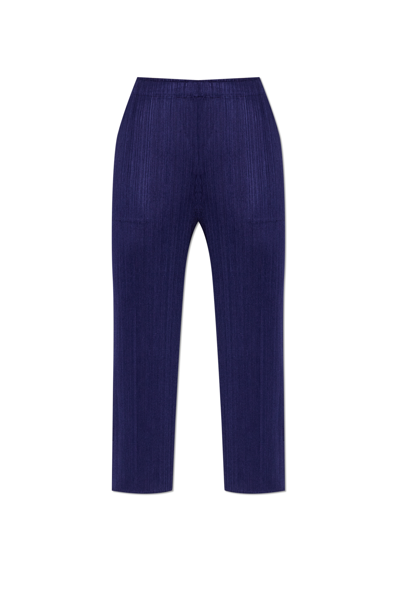 Pleats Please Issey Miyake Plisowane Spodnie, Kobiety, Granatowy