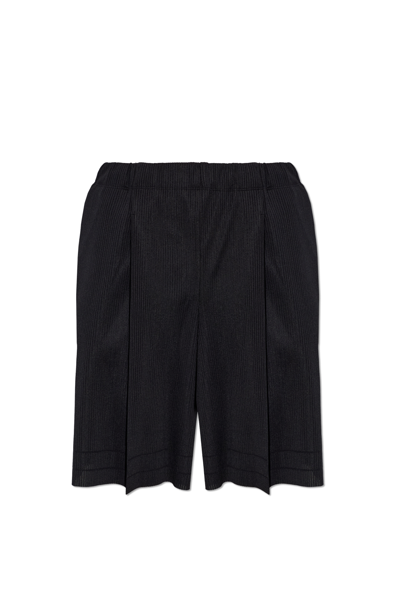 Pleats Please Issey Miyake Plisowane Szorty, Kobiety, Czarny