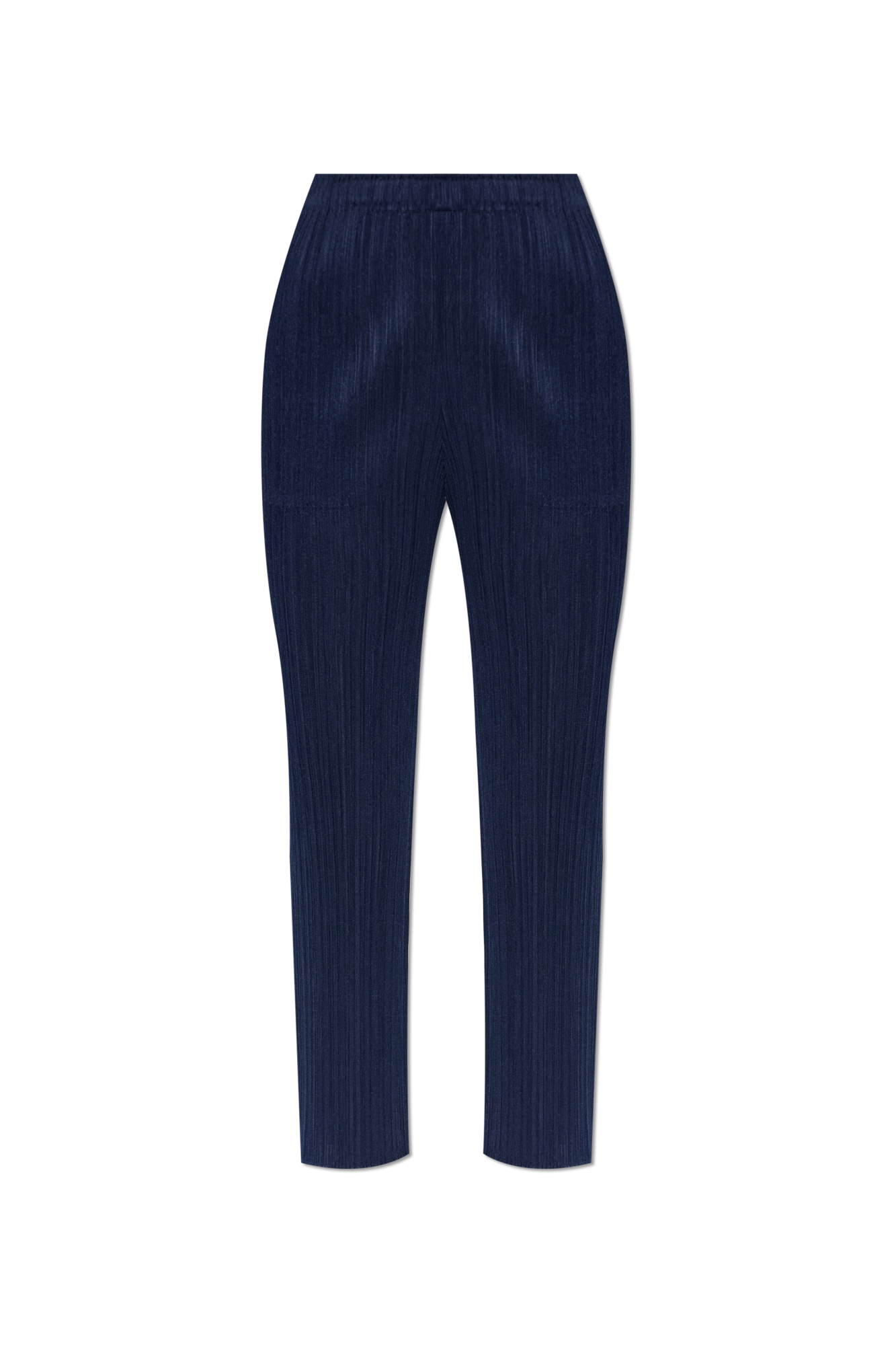 Pleats Please Issey Miyake Plisowane Spodnie, Kobiety, Granatowy