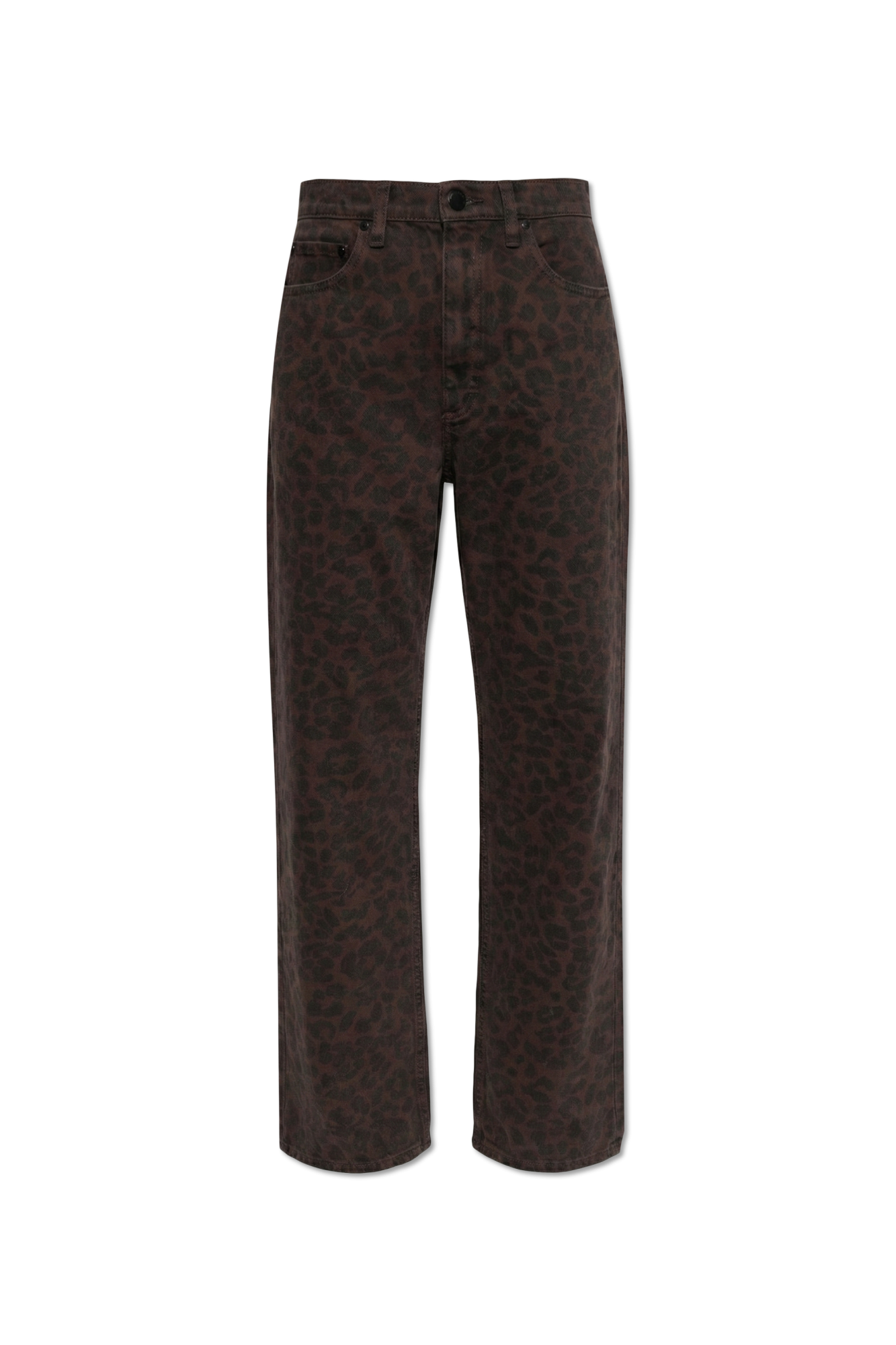 Rag & Bone Jeansy Z Motywem Zwierzęcym, Kobiety, Brązowy