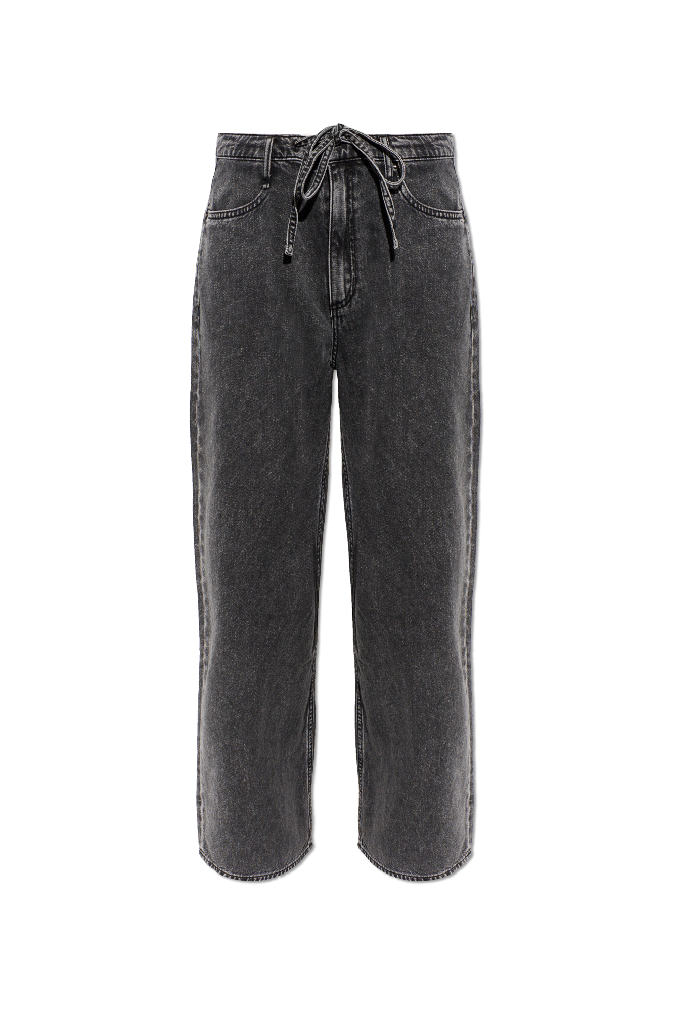 Rag & Bone Jeansy Z Nogawkami O Prostym Kroju, Kobiety, Szary