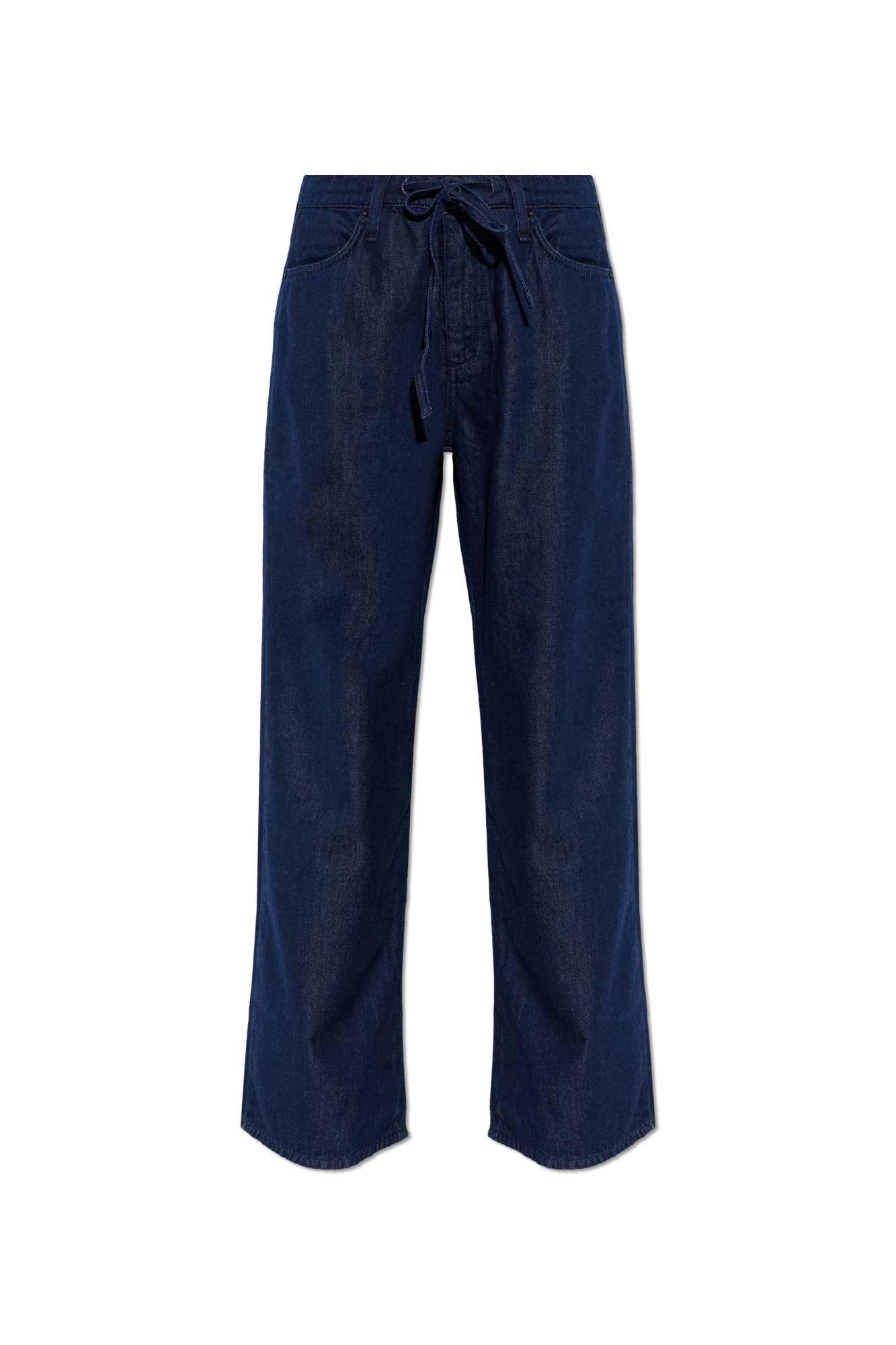Rag & Bone Jeansy Z Nogawkami O Prostym Kroju, Kobiety, Granatowy