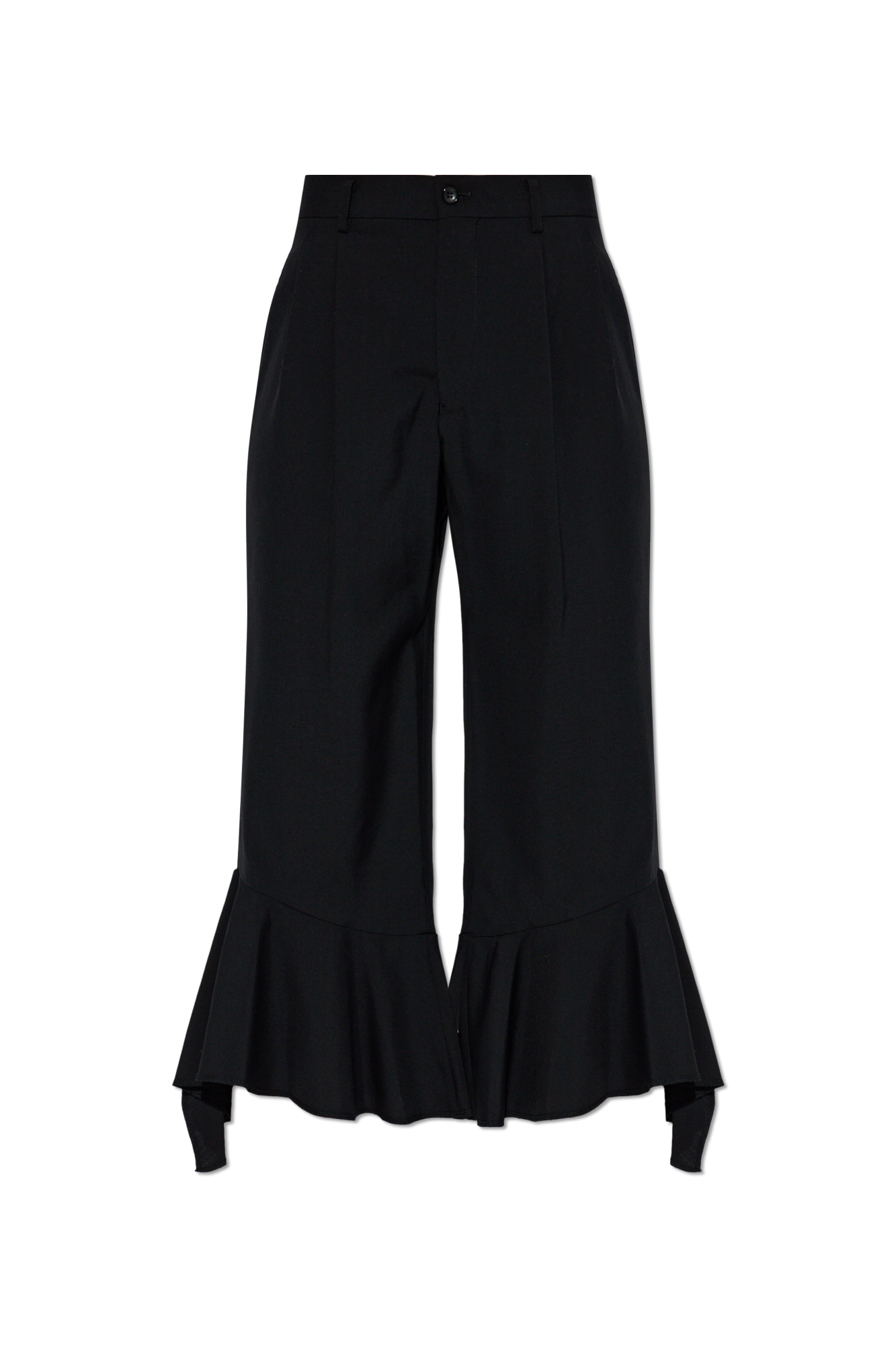 CDG By Comme Des Garçons Wełniane Spodnie, Kobiety, Czarny