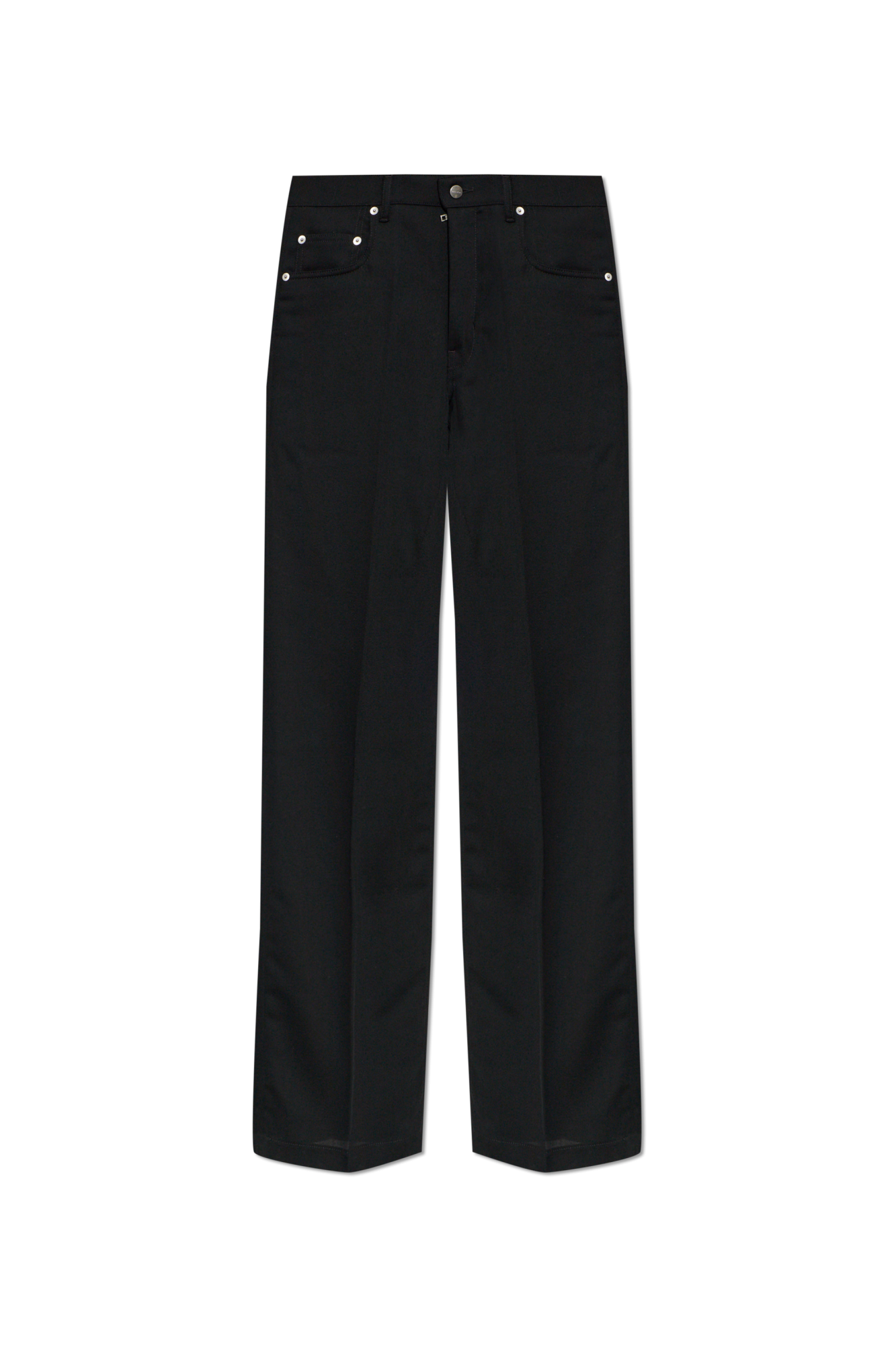 Rick Owens Wełniane Spodnie, Kobiety, Czarny