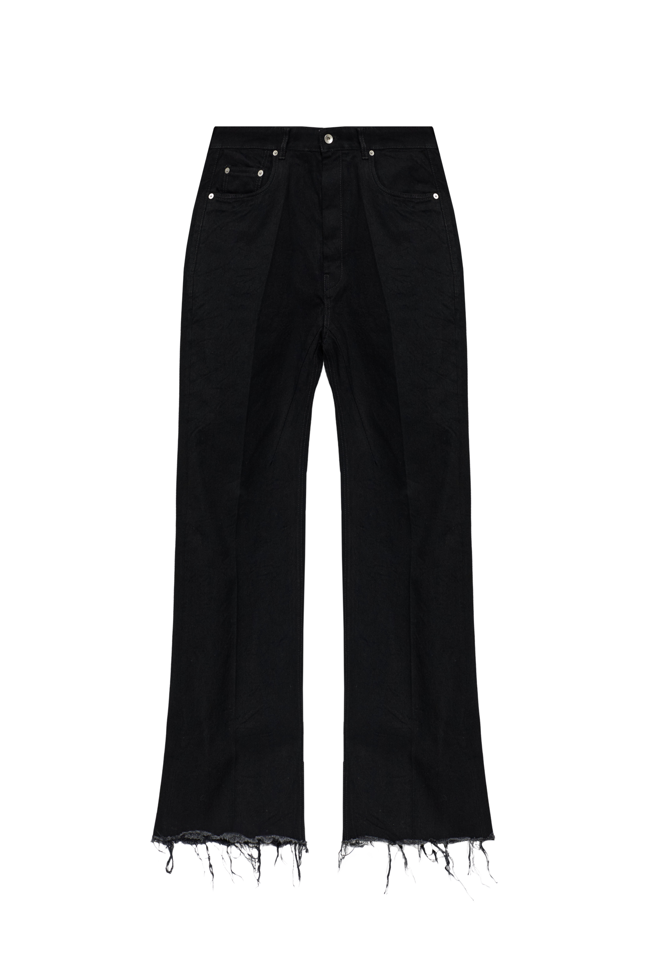 Rick Owens Jeansy Z Szerokimi Nogawkami, Mężczyźni, Czarny
