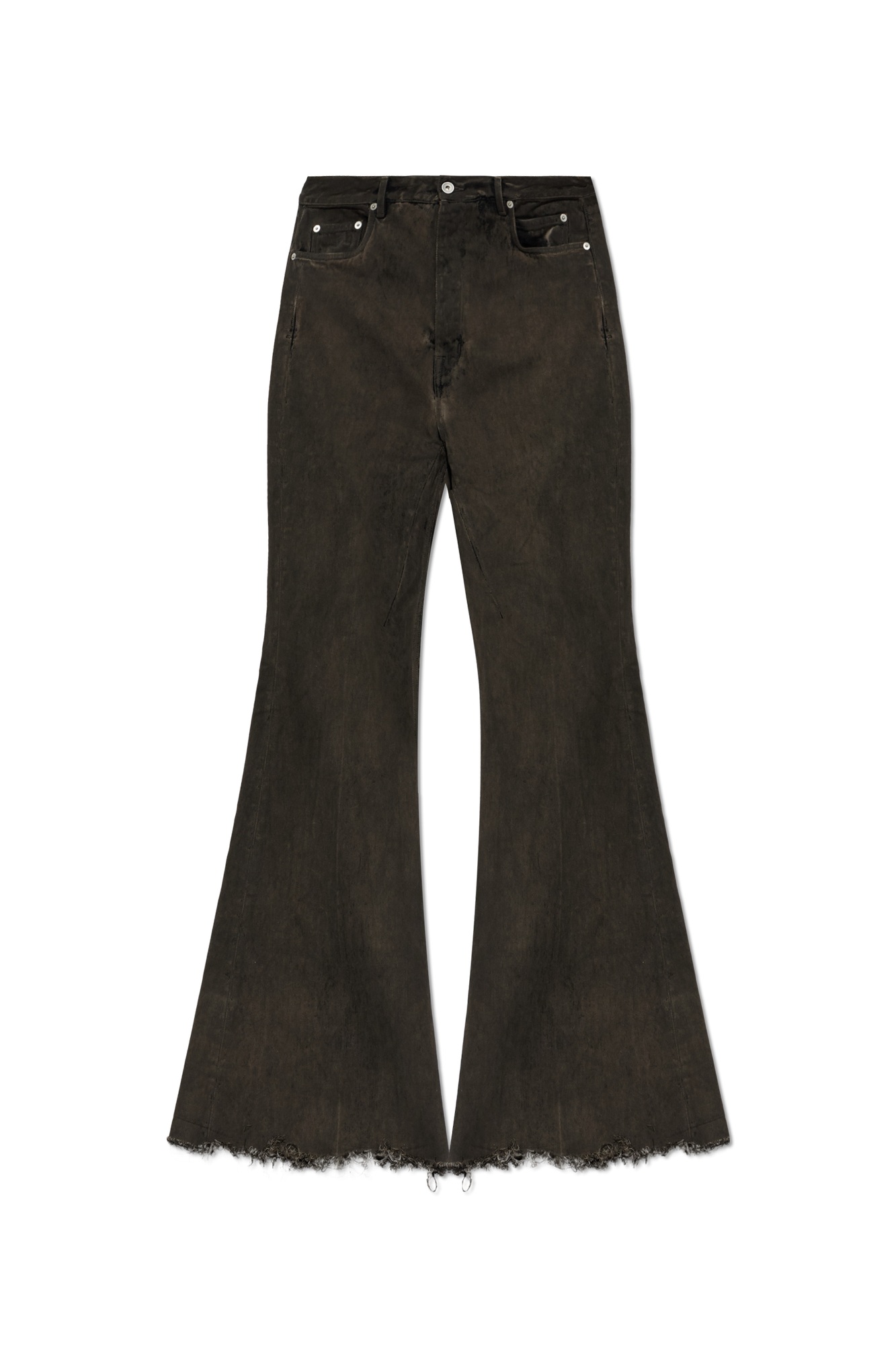 Rick Owens Jeansy Z Szerokimi Nogawkami, Mężczyźni, Czarny